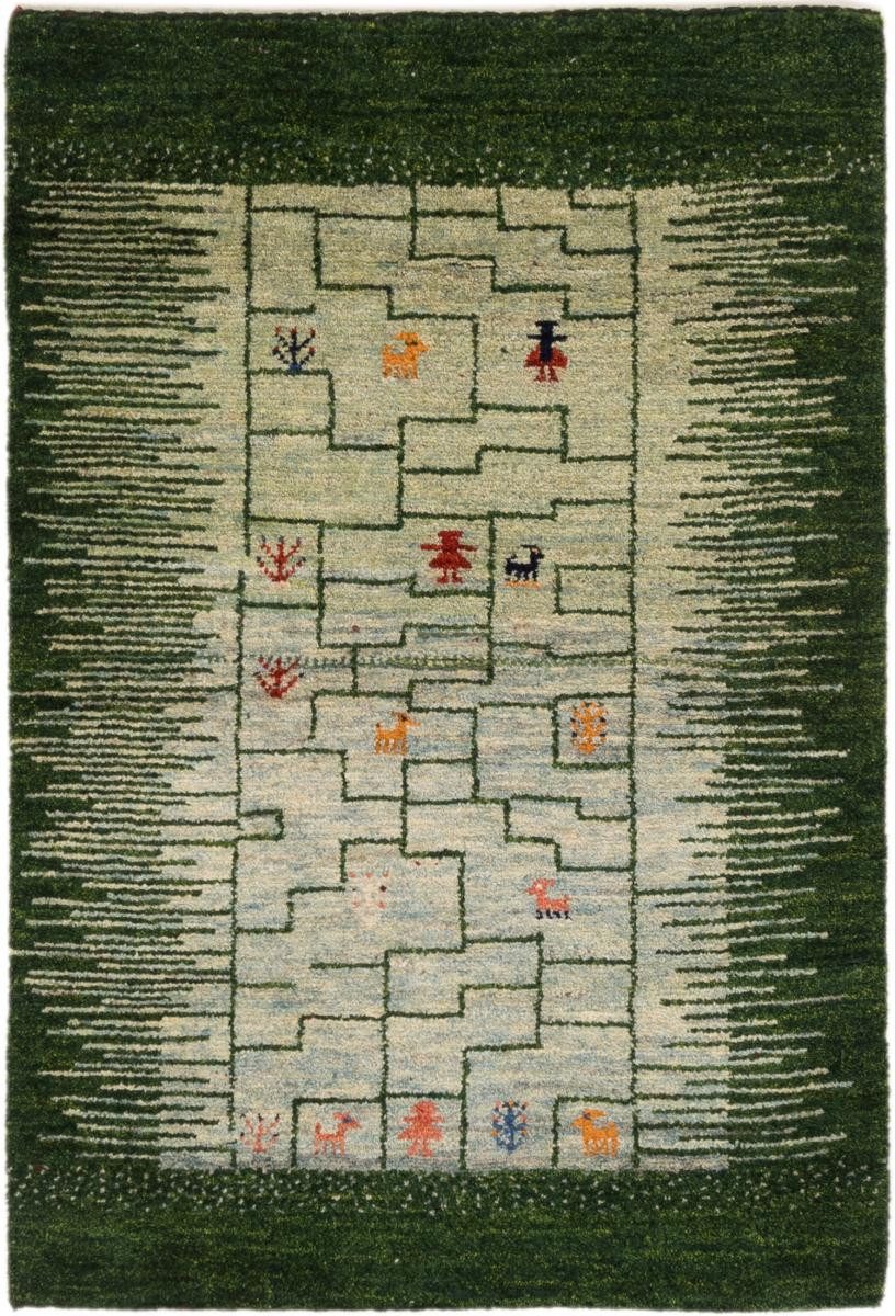 Nain Trading Orientteppich Perser Gabbeh 79x117 Handgeknüpfter Moderner Orientteppich, rechteckig, Höhe: 18 mm