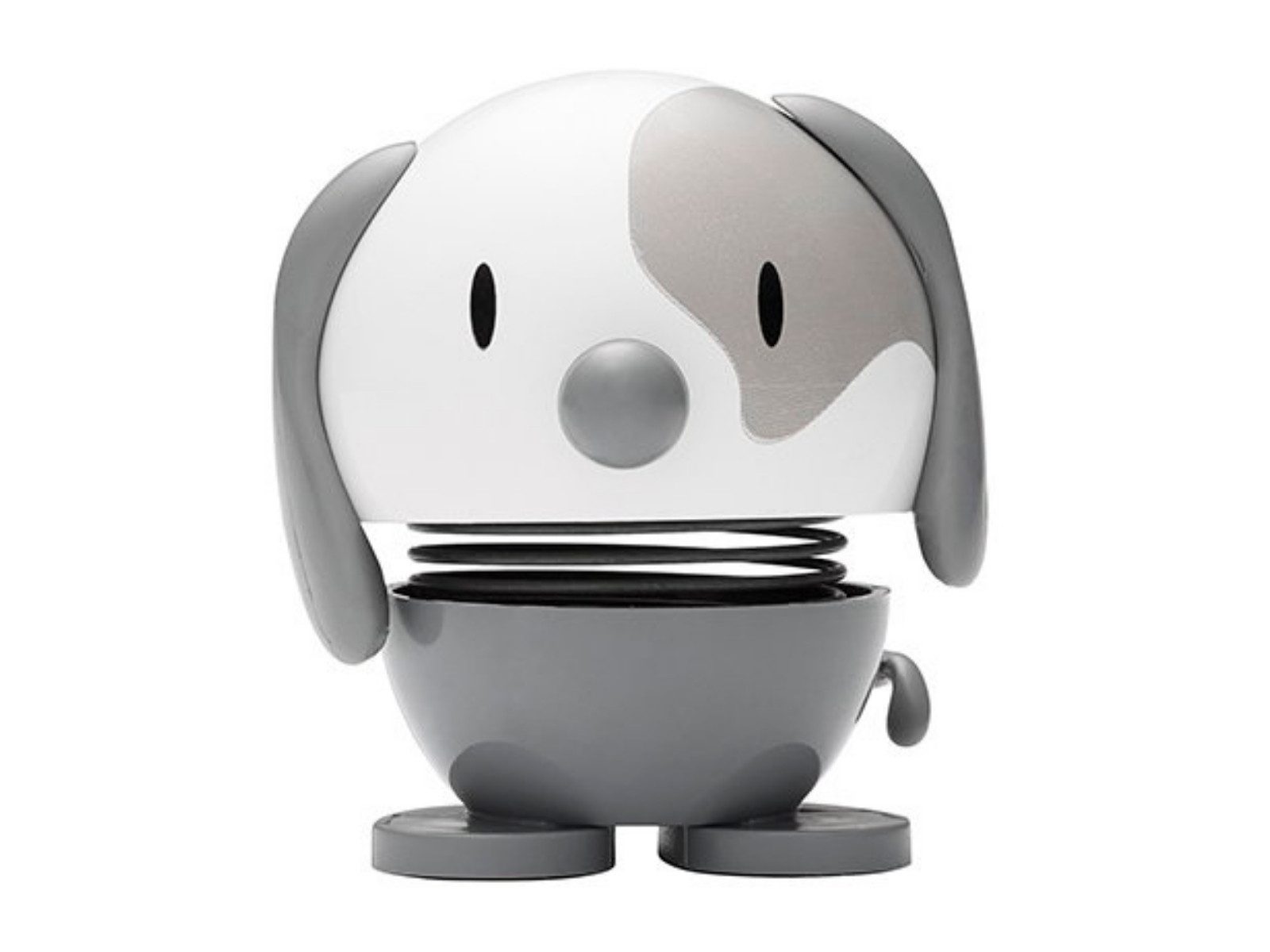 HOPTIMIST Dekofigur Dog cool grey 7,2cm