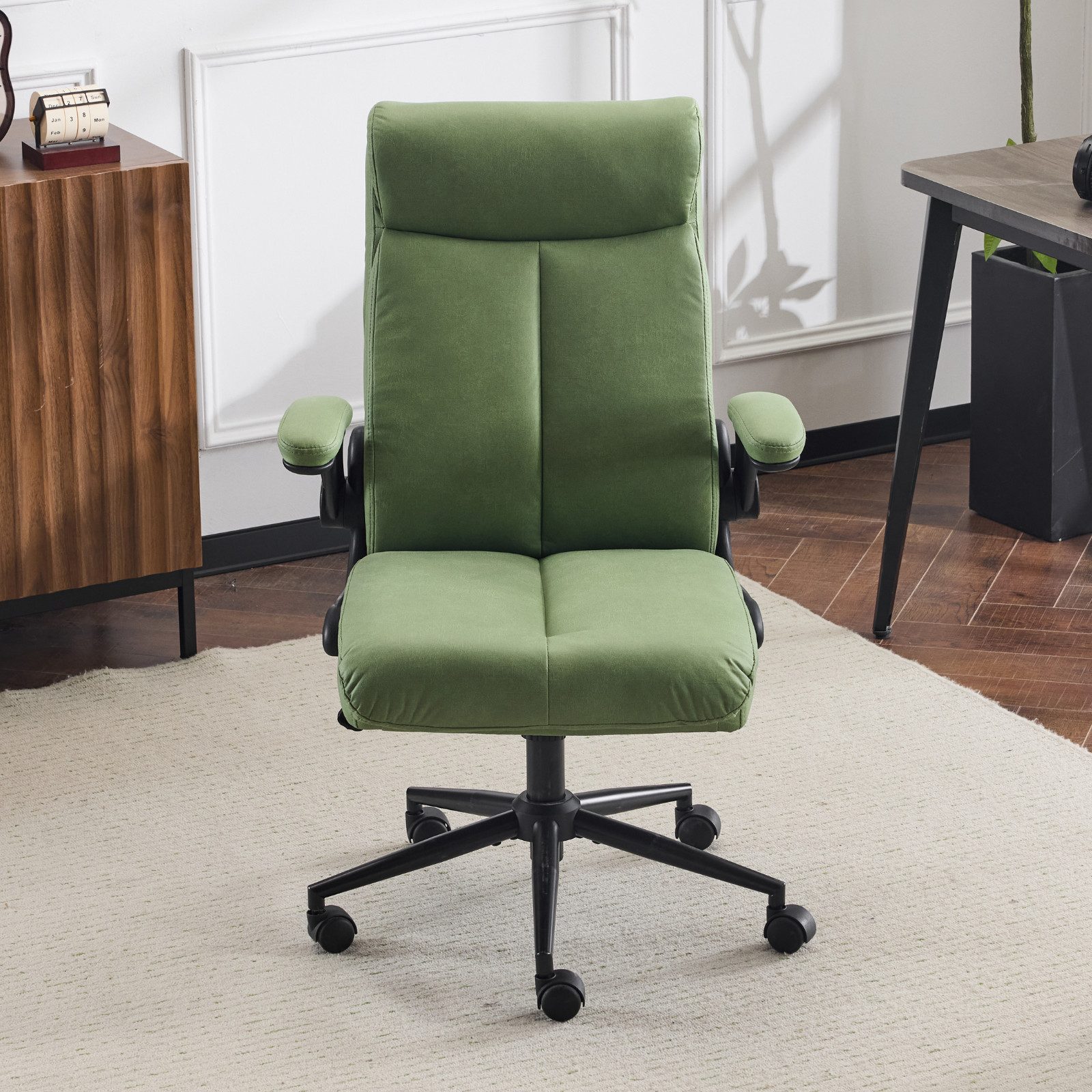 VINGLI Bürostuhl Ergonomischer Schreibtischstuhl mit hochklappbarer günstig online kaufen