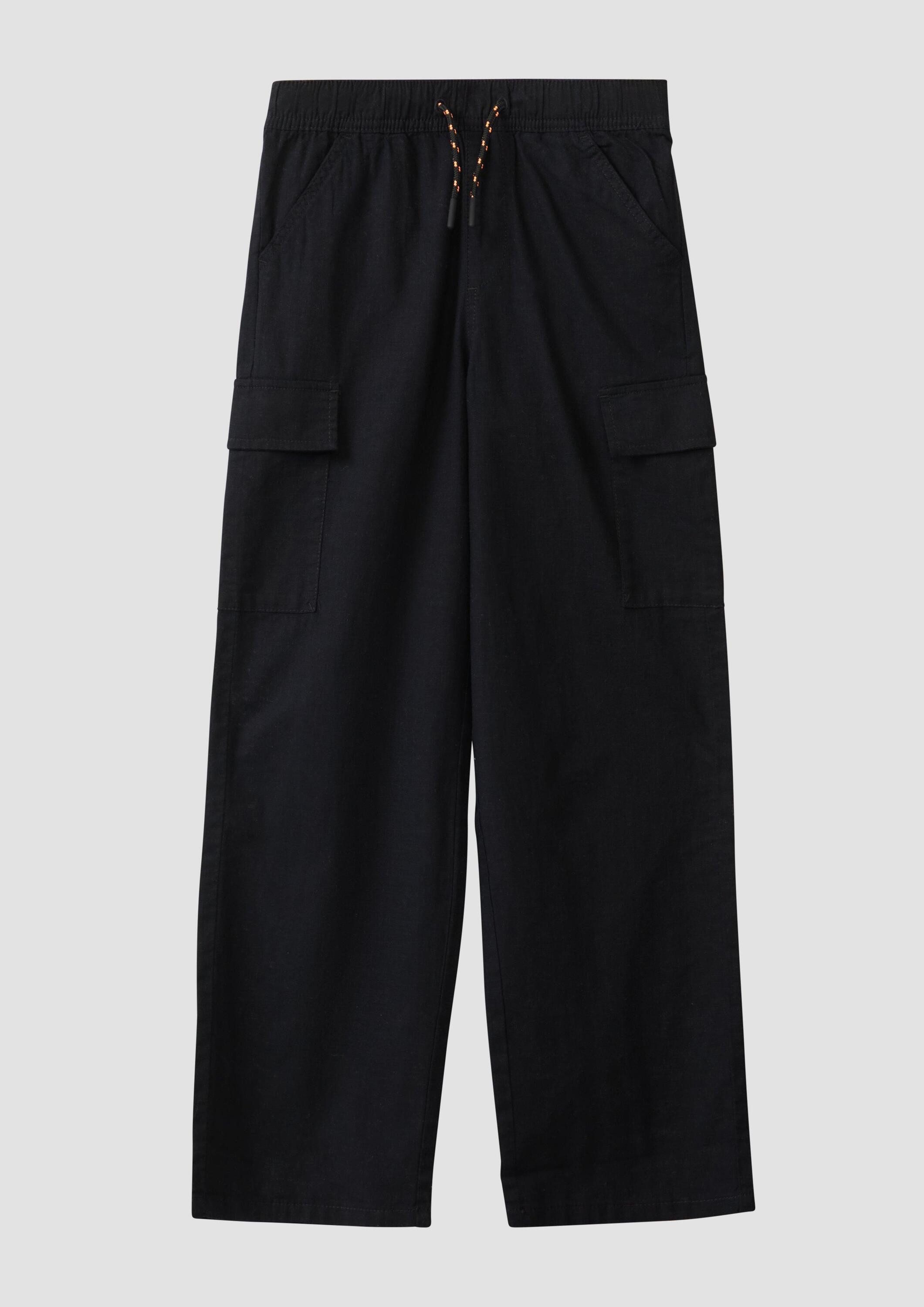 s.Oliver Chinos Hose BAGGY Baggy-Hose in Leinen-Optik im Relaxed Fit