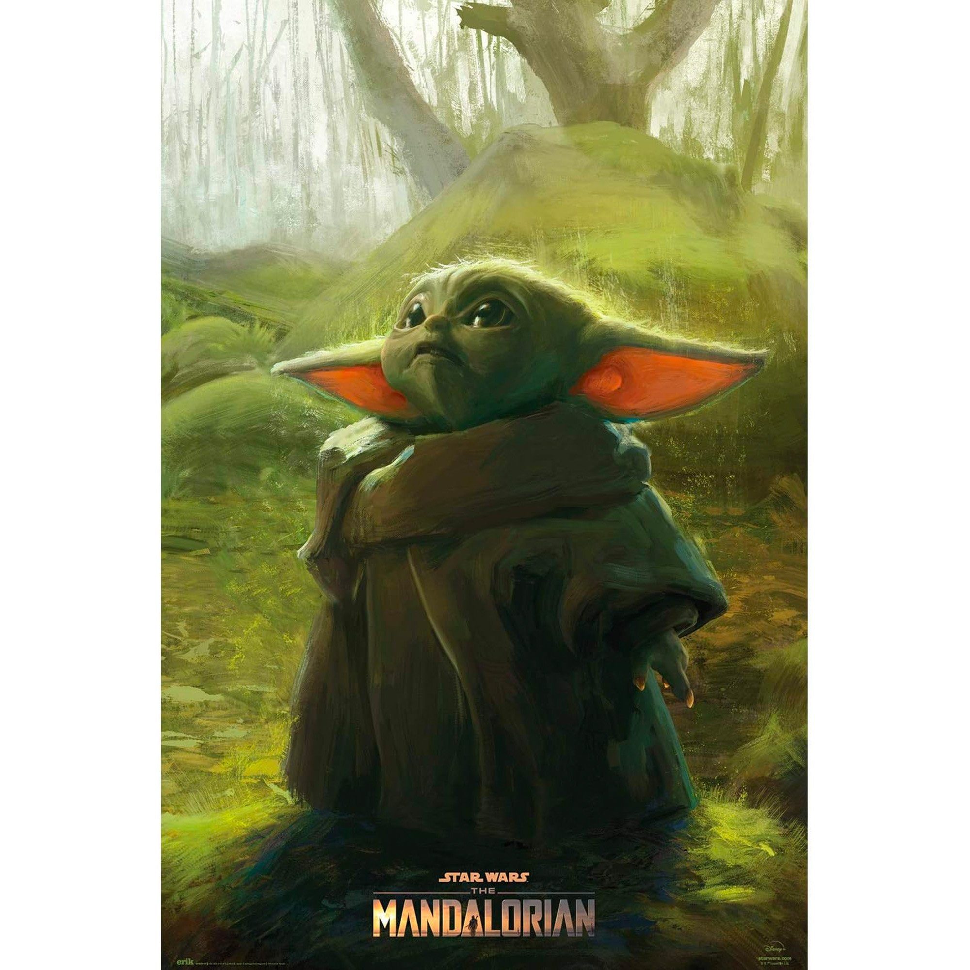 Hole in the Wall Poster The Child Art - Star Wars The Mandalorian, The Child Art