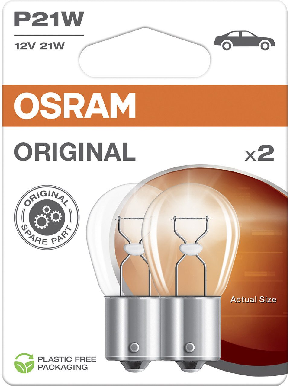 Osram KFZ-Ersatzleuchte Osram Signallampe P21W Original 2.0 2 Stück
