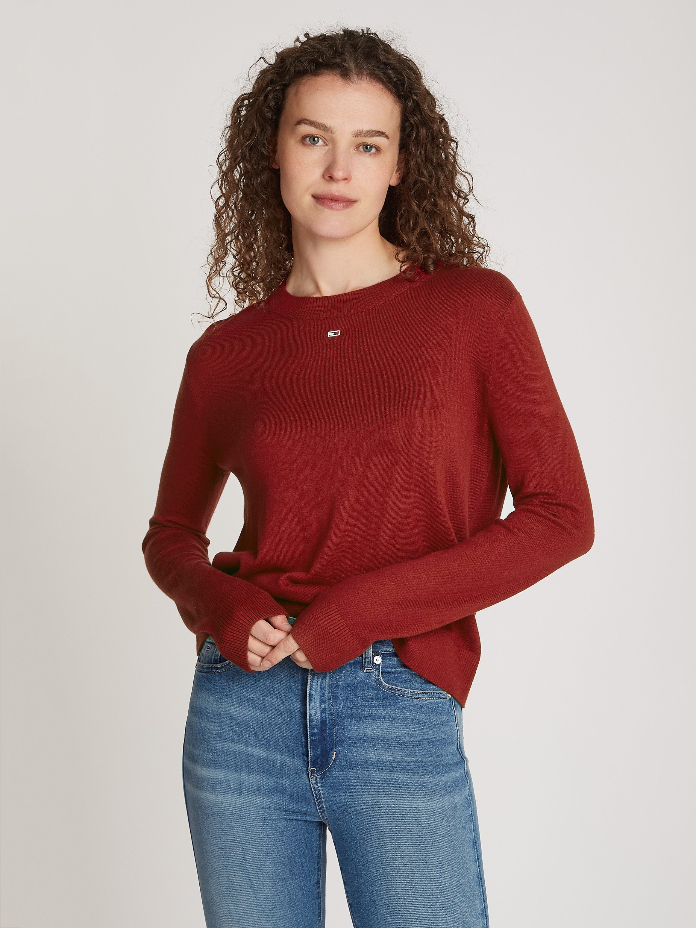 Tommy Jeans Strickpullover TJW ESSENTIAL CREW günstig online kaufen