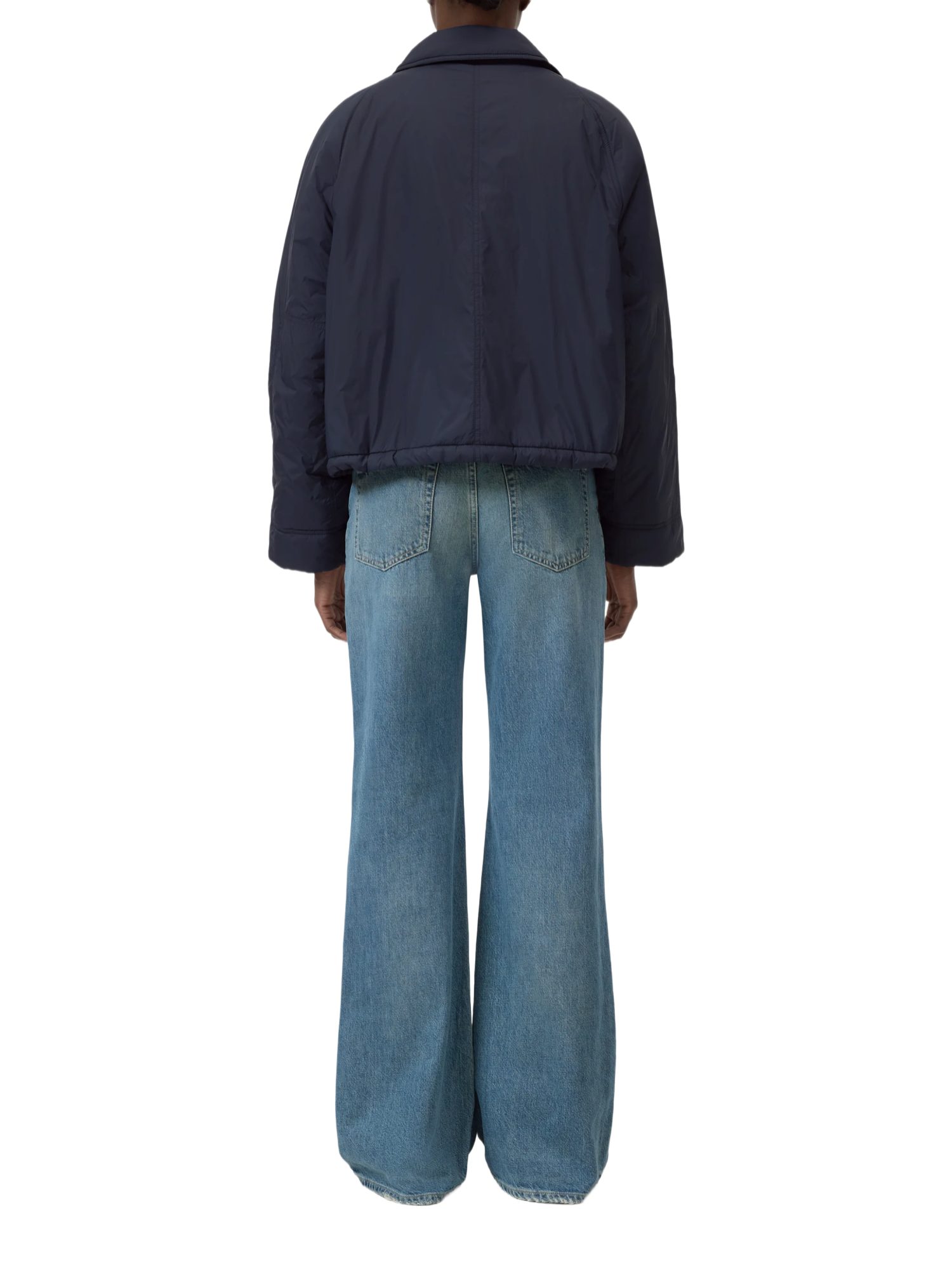 CLOSED Kurzjacke blau,Casual,Nylon,Unifarben,Umlegekragen,Lang,Relaxed Fit