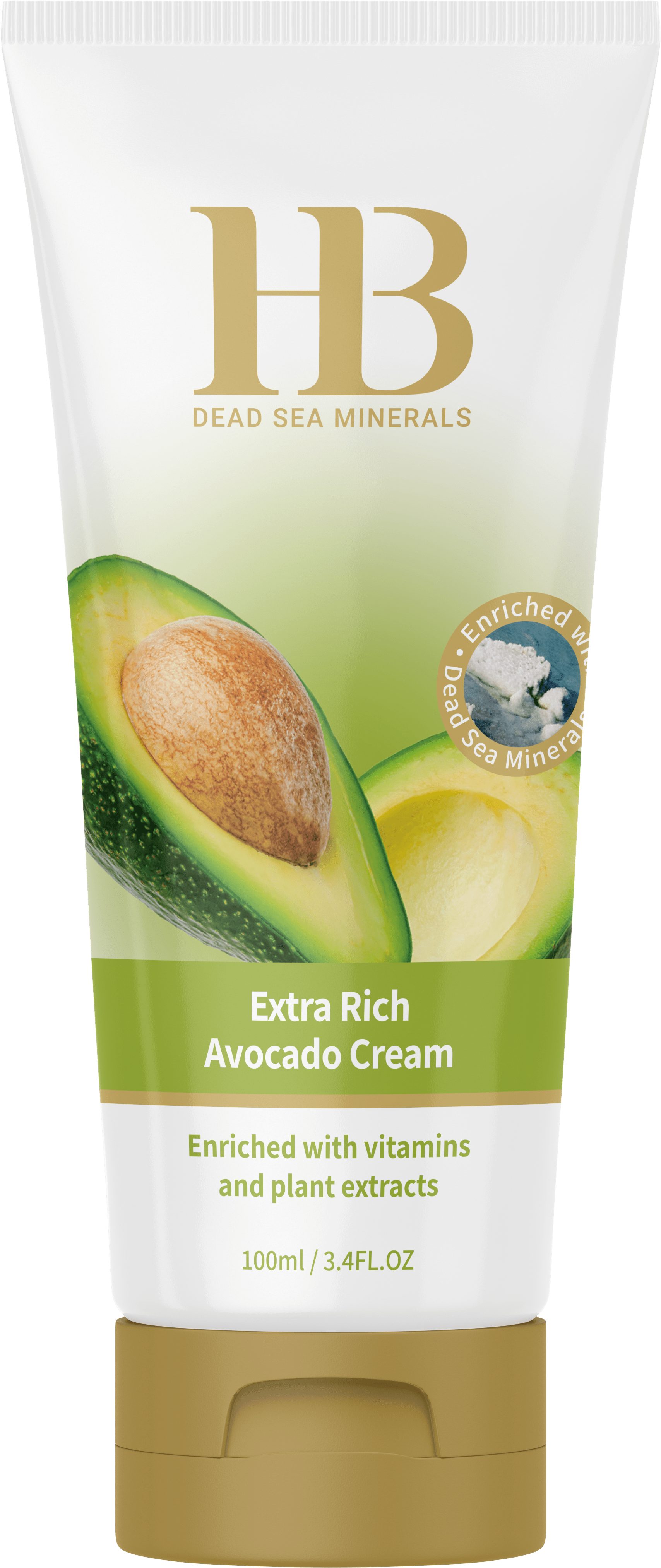 H.B. Dead Sea Minerals Körpercreme Health&Beauty Extra Rich Avocado Hautcreme intensiv pflegend 100ml