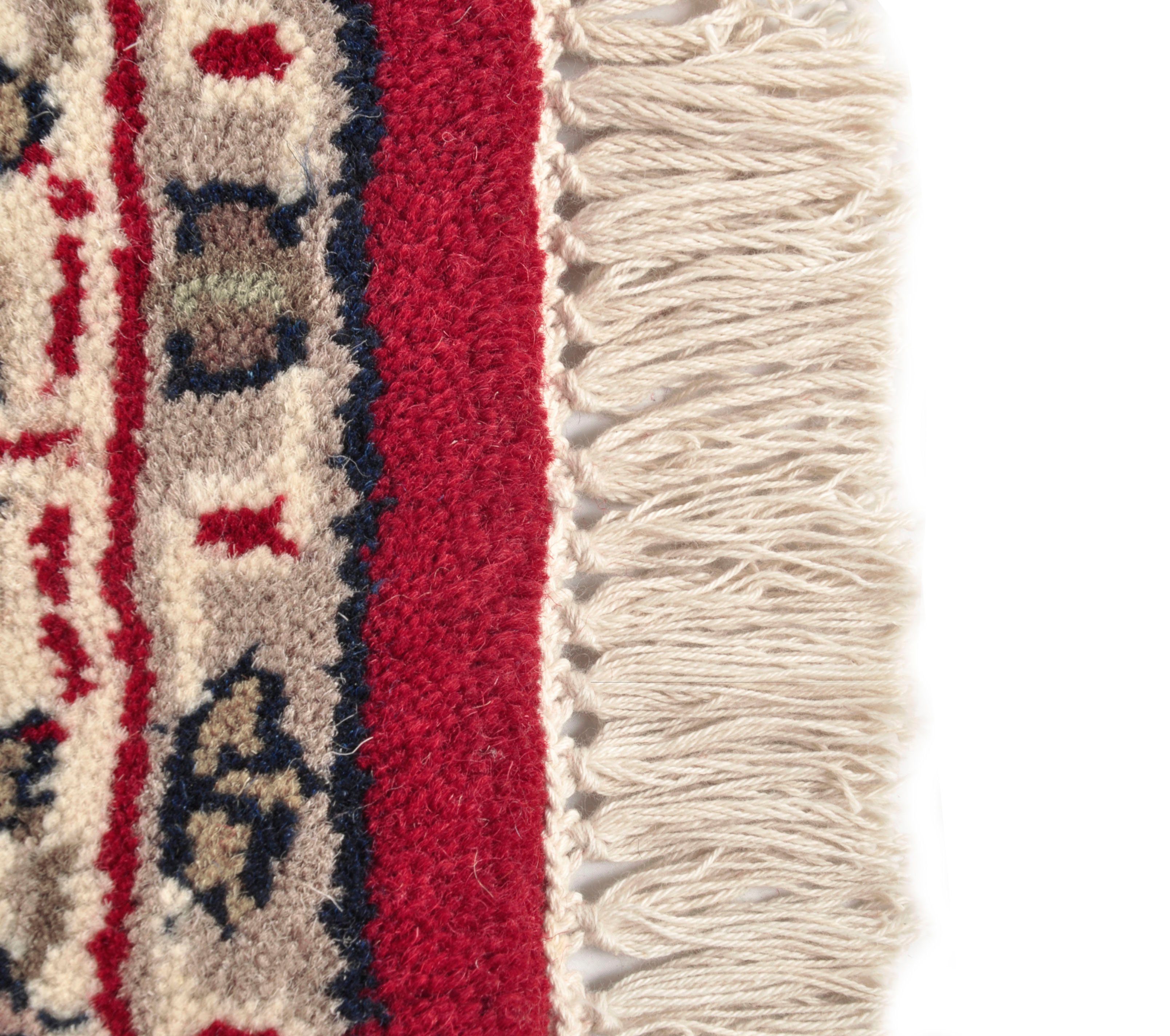 THEKO Orientteppich Benares Isfahan, rechteckig, Höhe: 12 mm, reine Wolle, handgeknüpft, mit Fransen