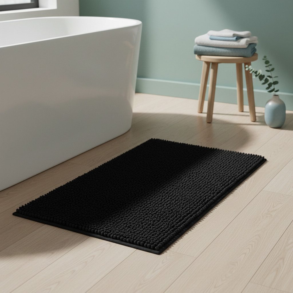 OTTO home Badematte Vanessa Chenille, Standard & Premium, 15cm oder 20cm, auch als 2er Set, rutschhemmend beschichtet, schnell trocknend, strapazierfähig, fußbo – Bild 2 von 5