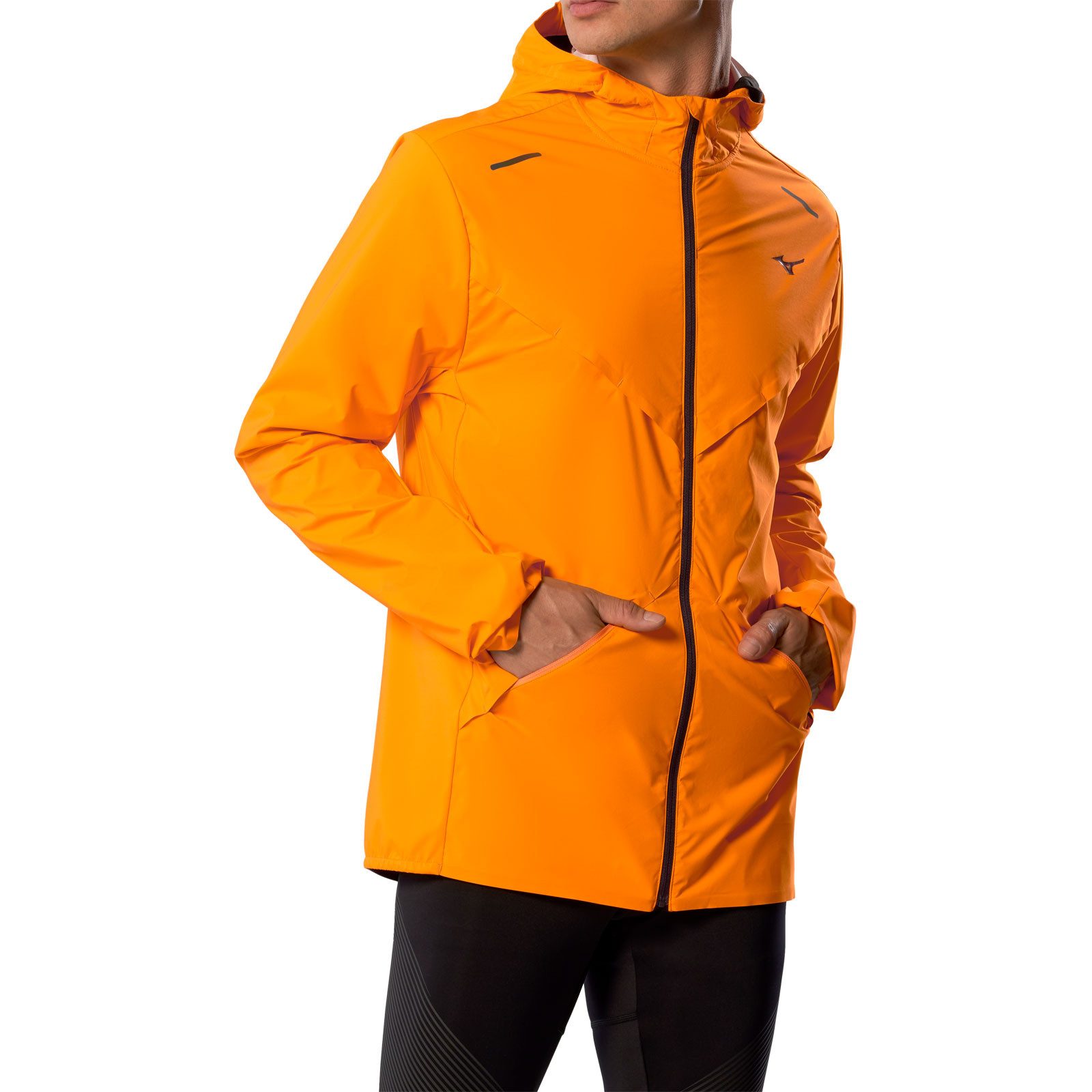 Mizuno Laufjacke Thermal Charge Hooded Jacket Men J2GEC502-51 Laufjacke mit vielen funktionellen Details
