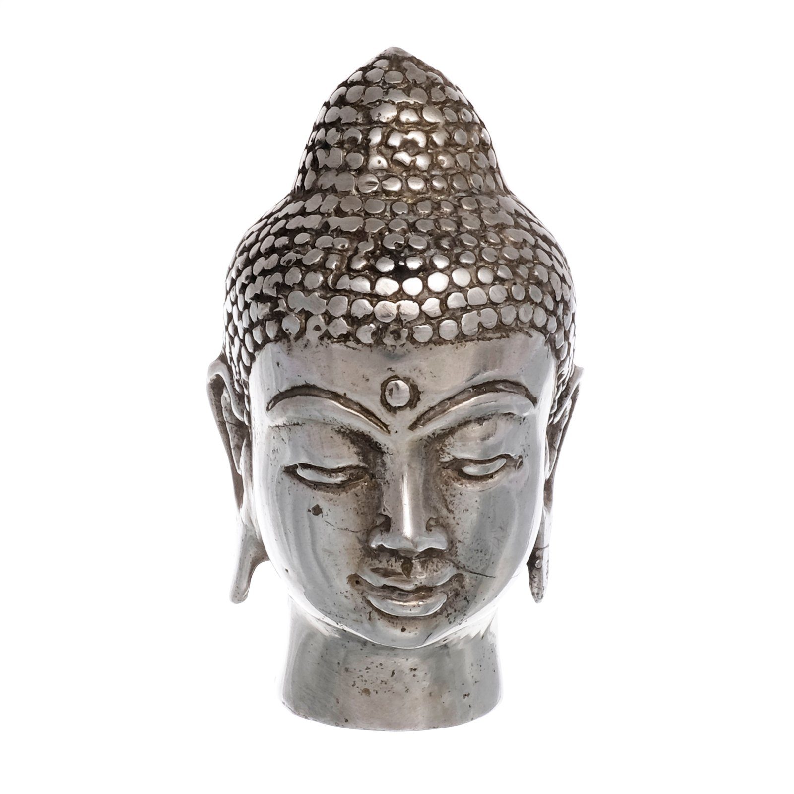 Brillibrum Dekofigur Thai Buddha Kopf Figur Feng Shui Skulptur Yoga Meditation