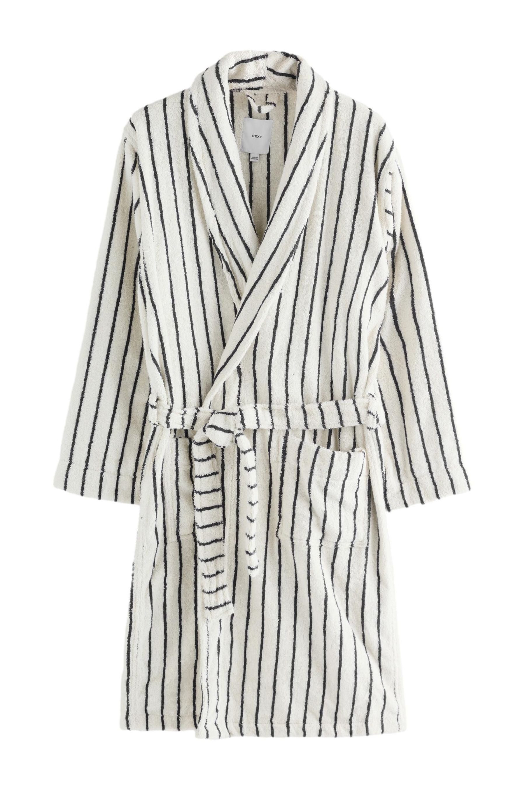 Next Herrenbademantel Signature Bademantel aus Baumwollfrottee, günstig online kaufen