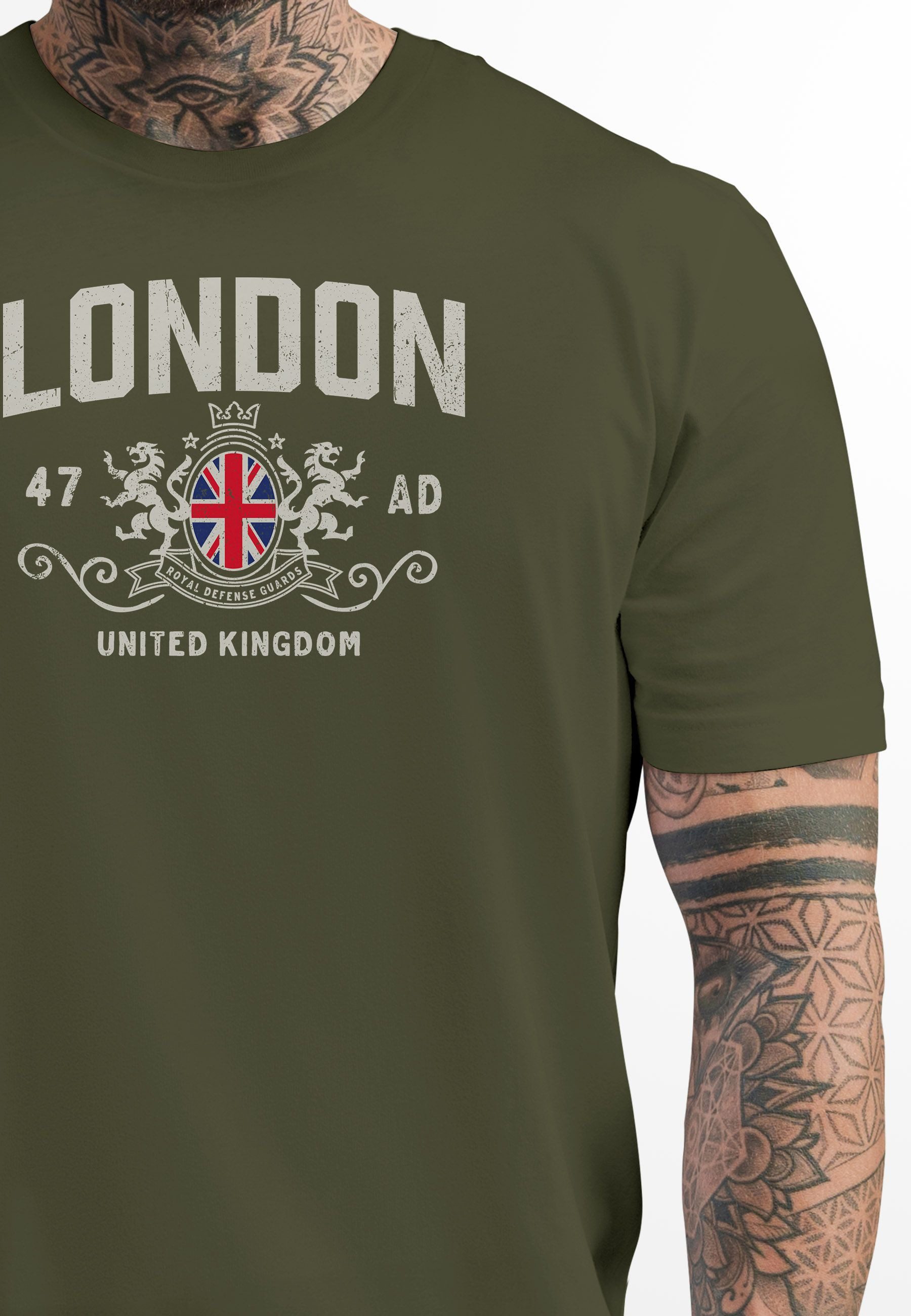 Neverless Print-Shirt Herren T-Shirt London United günstig online kaufen