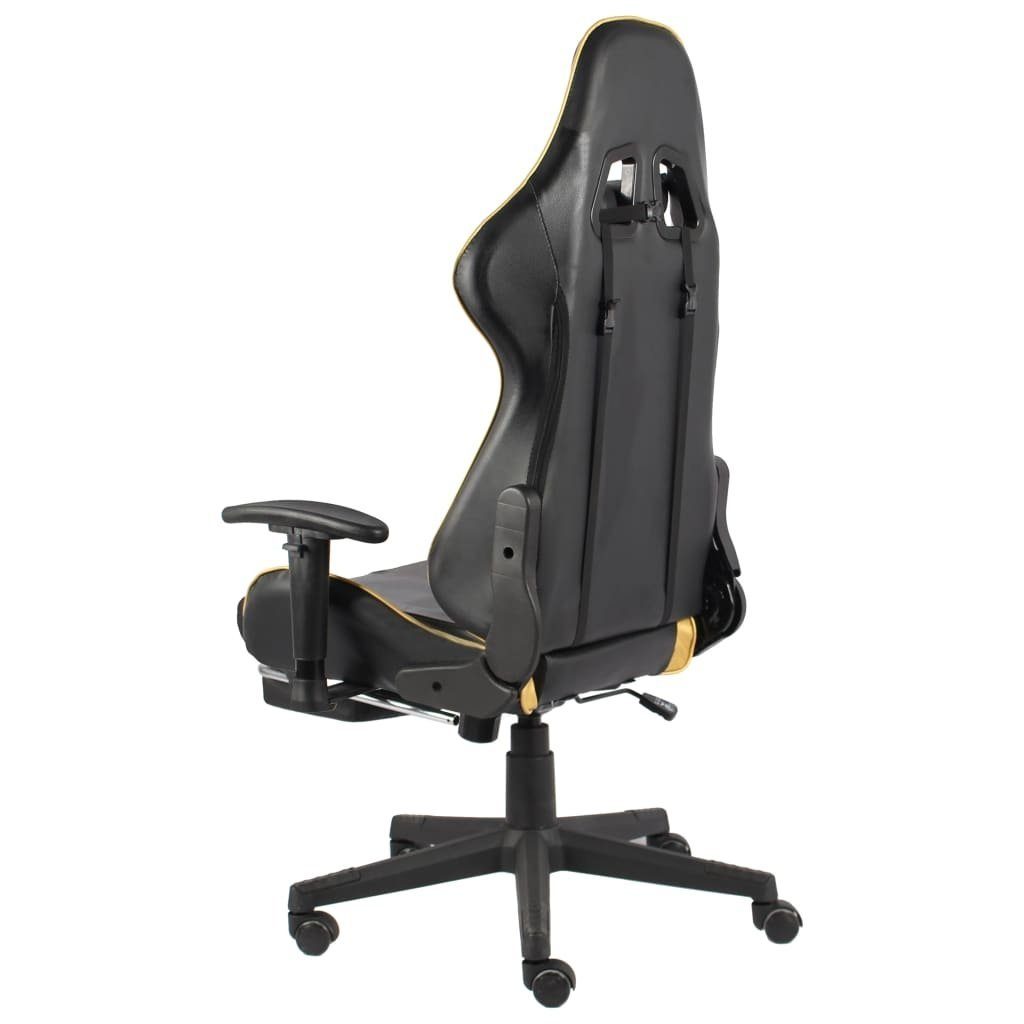 vidaXL Gaming-Stuhl in Gold und Schwarz (LxBxH: 69x68x133 cm)