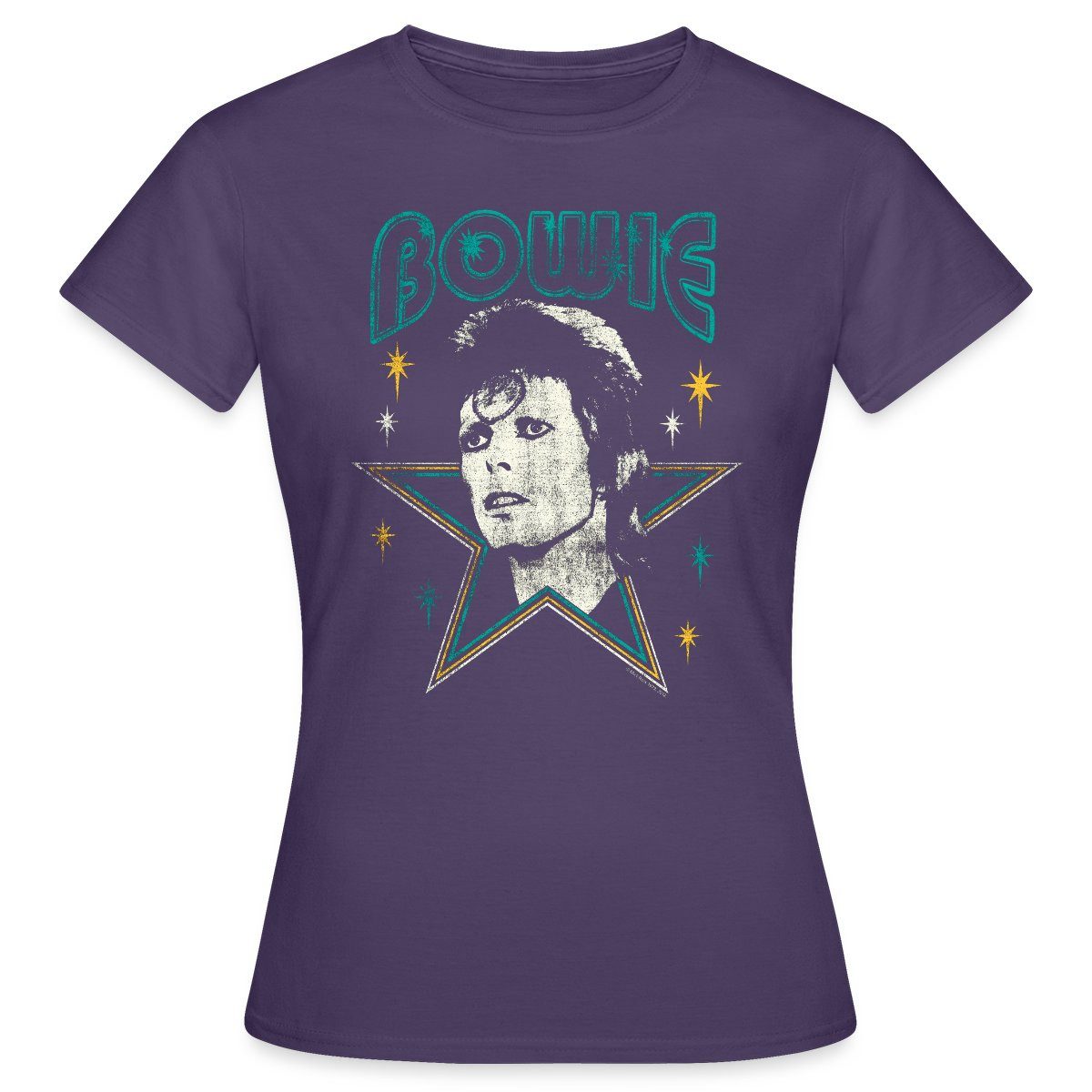 Spreadshirt T-Shirt David Bowie Schriftzug Mit günstig online kaufen