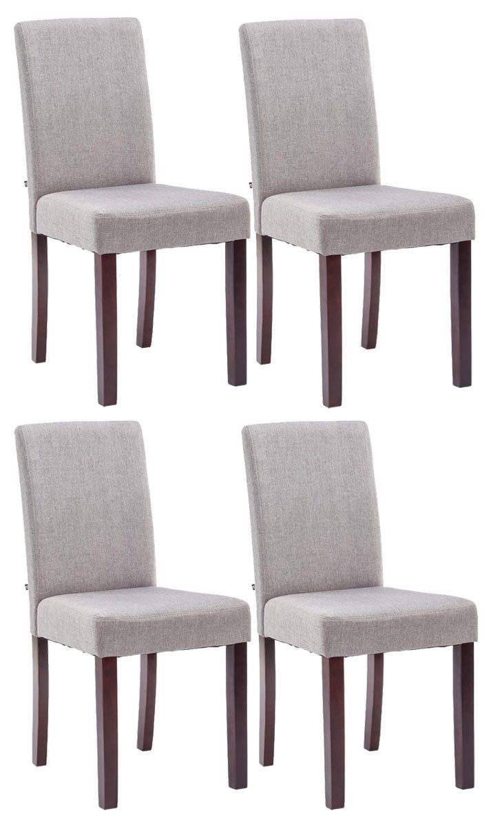 CLP Esszimmerstuhl Ina Stoff (4er Set), Holzgestell, gepolstert
