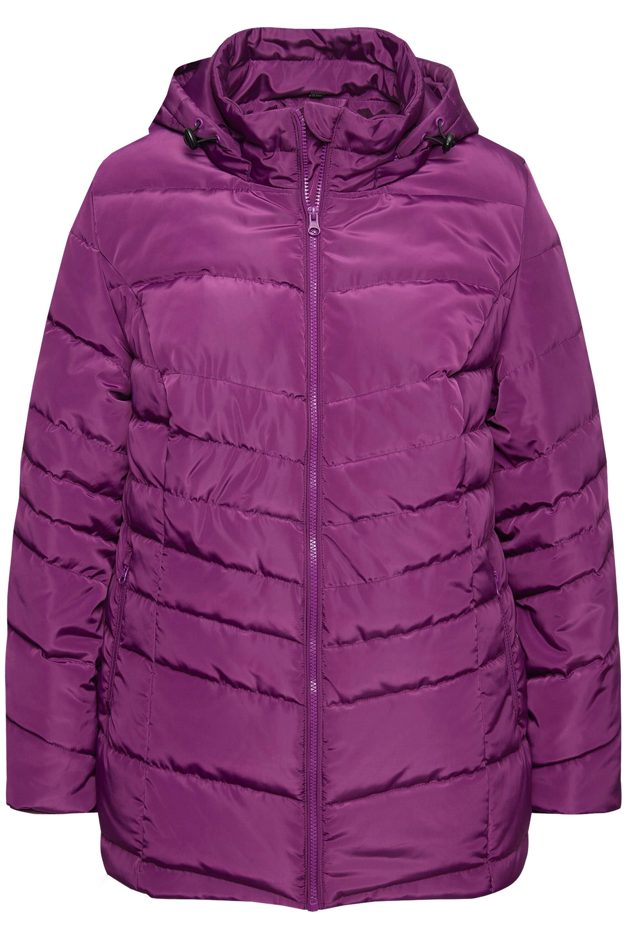 Ulla Popken Steppjacke HYPRAR Steppjacke wasserabweisend Kapuze günstig online kaufen