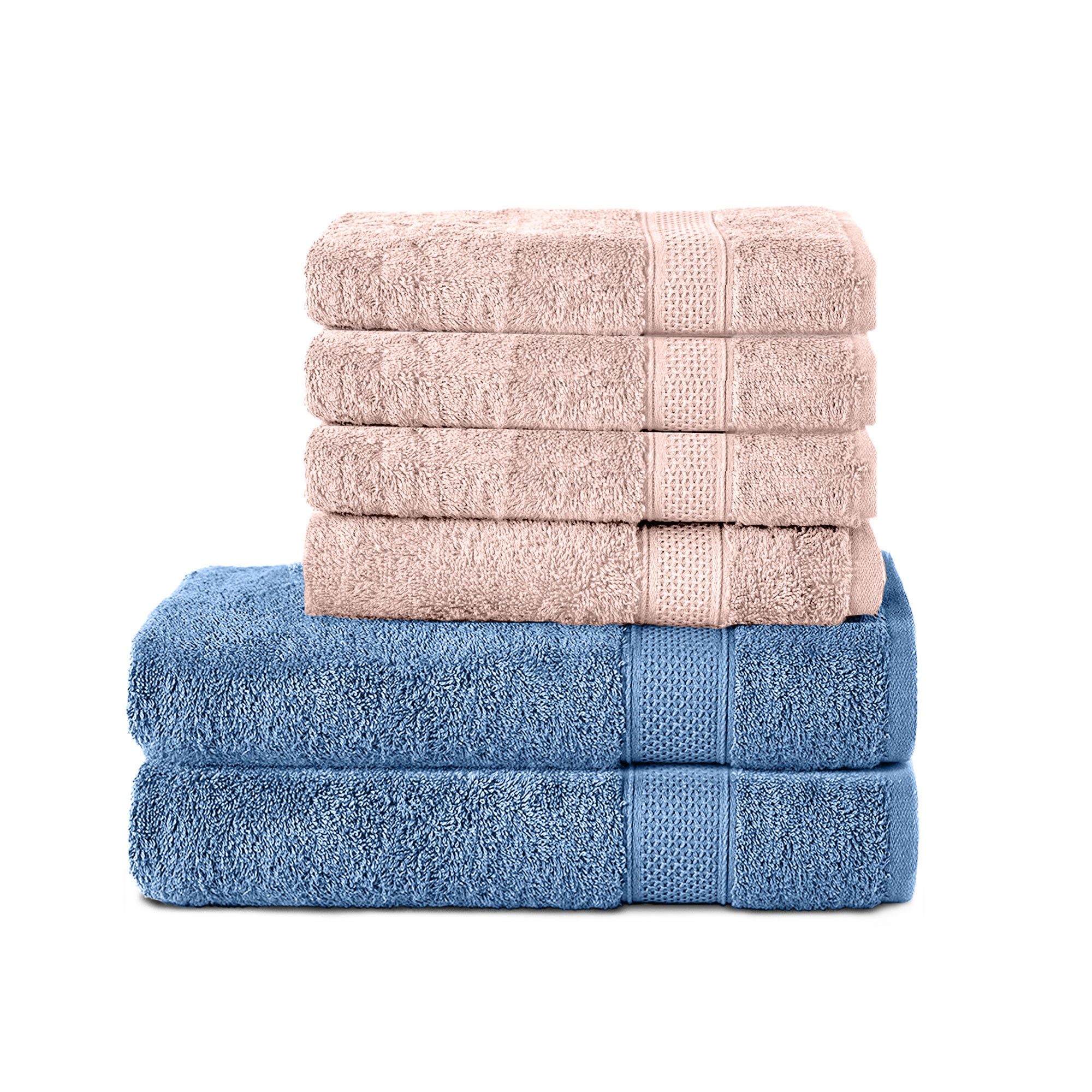 Komfortec Handtuch Set 100% Baumwolle, 2er günstig online kaufen