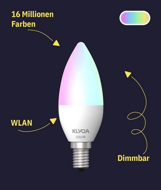 Klyqa KL-E14C Smarte Lampe