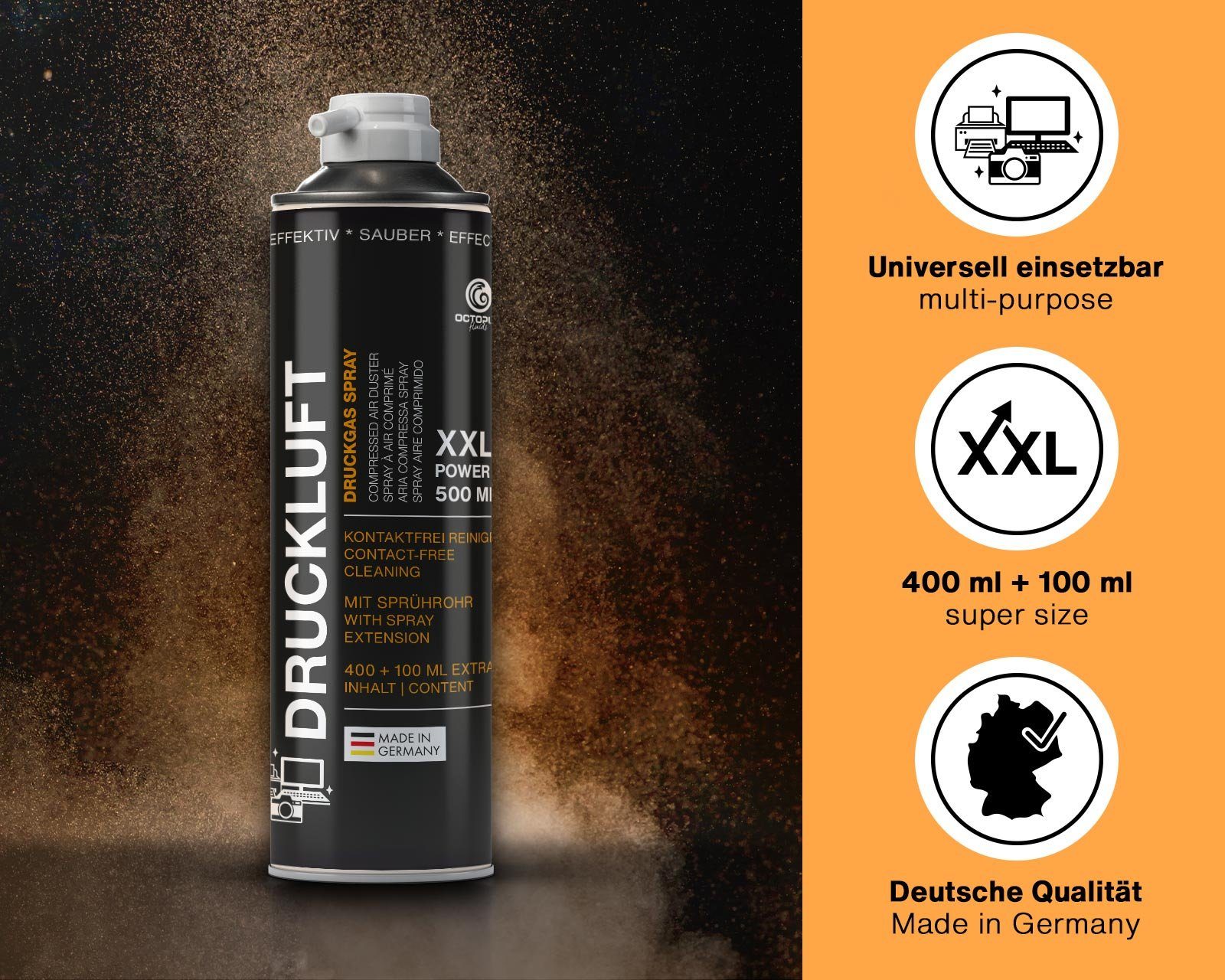 OCTOPUS Fluids Werkstattwagen 4x Druckluftspray, Druckluft günstig online kaufen