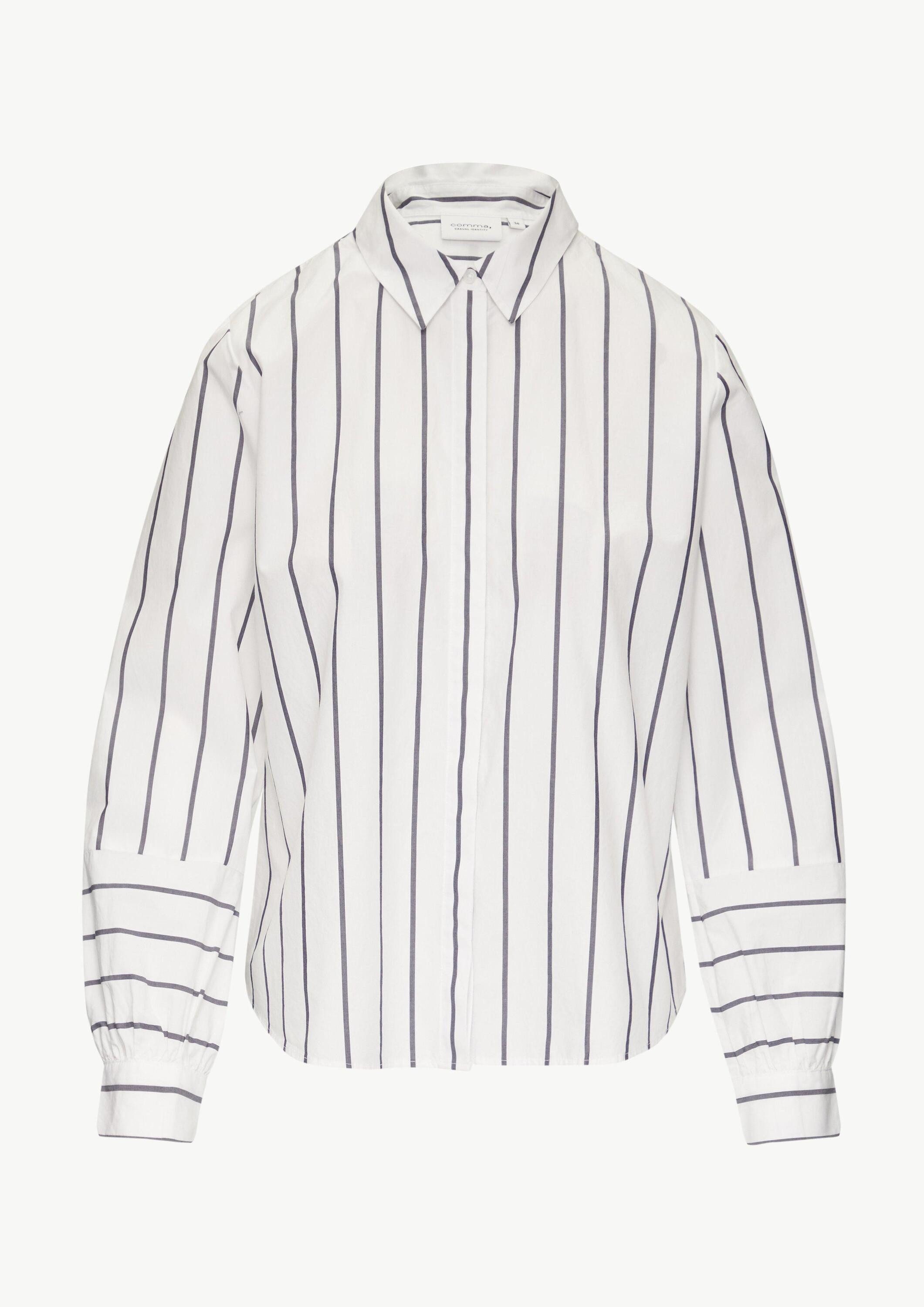 comma Langarmbluse Bluse Bluse mit Nahtdetail am Ärmel