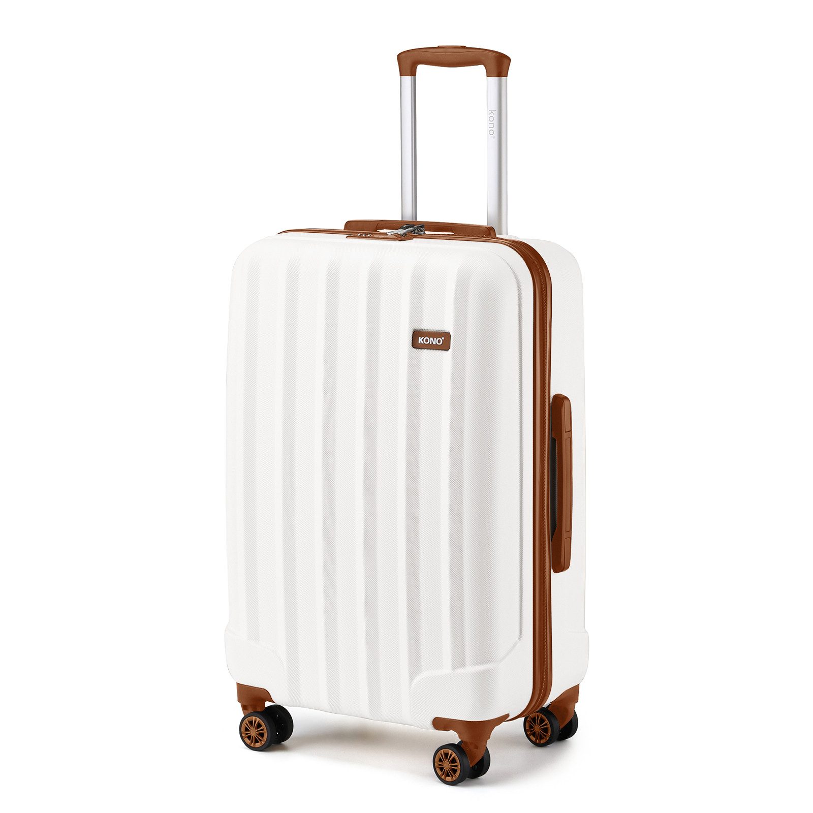 KONO Hartschalen-Trolley Hartschalen Trolley Koffer mit 4 Rollen und Zahlenschloss –Reisekoffer