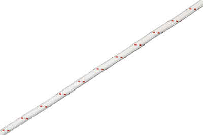 Hummelt® Schot Seil (Polyesterseil 6mm weiß mit Kennung), versch. Längen (25m - 100m) und versch. Farben