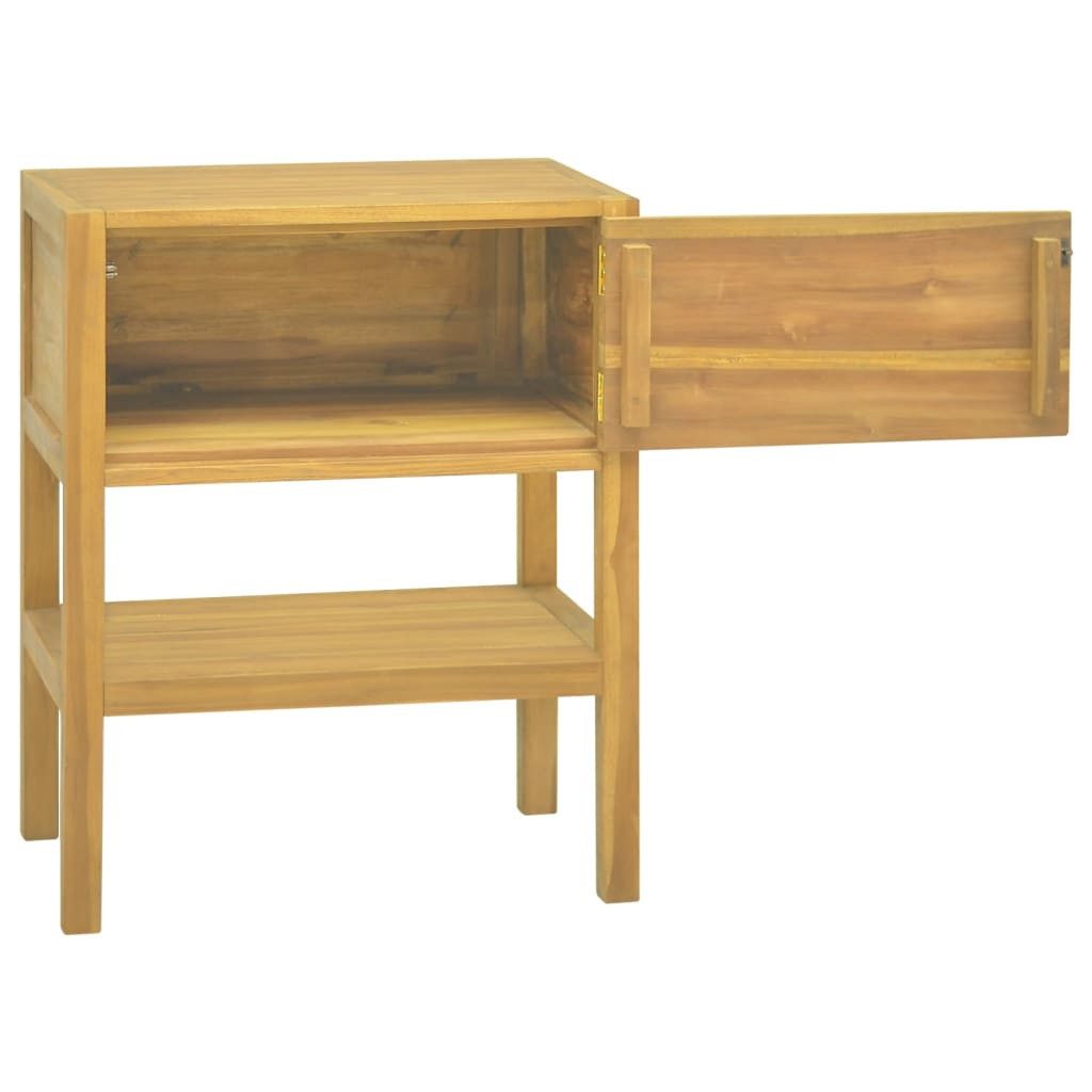vidaXL Badregal NA Badschrank 60x40x75 cm Massivholz Teak