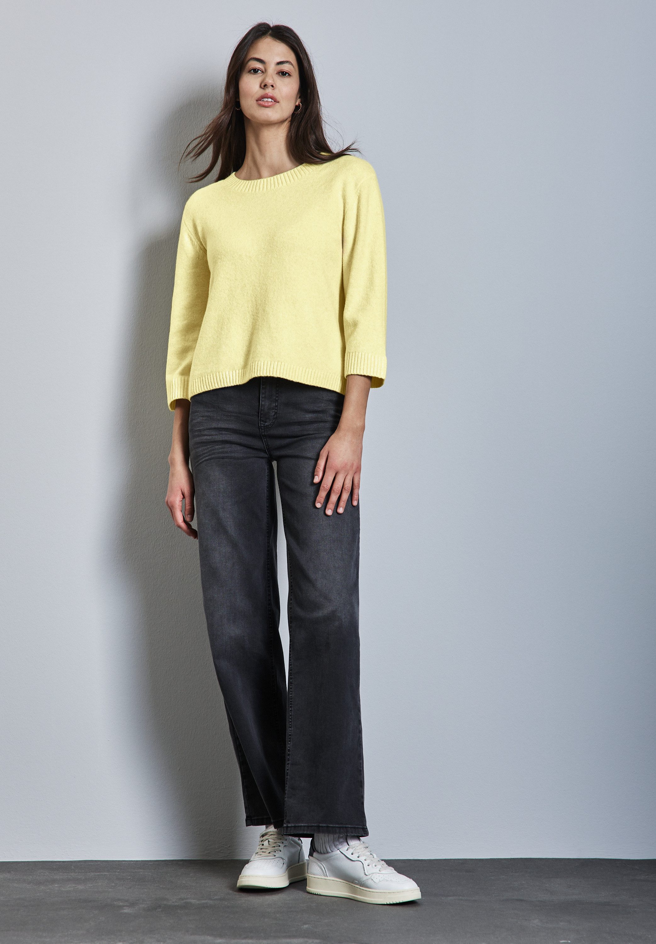 STREET ONE Strickpullover mit 3/4 Ärmeln