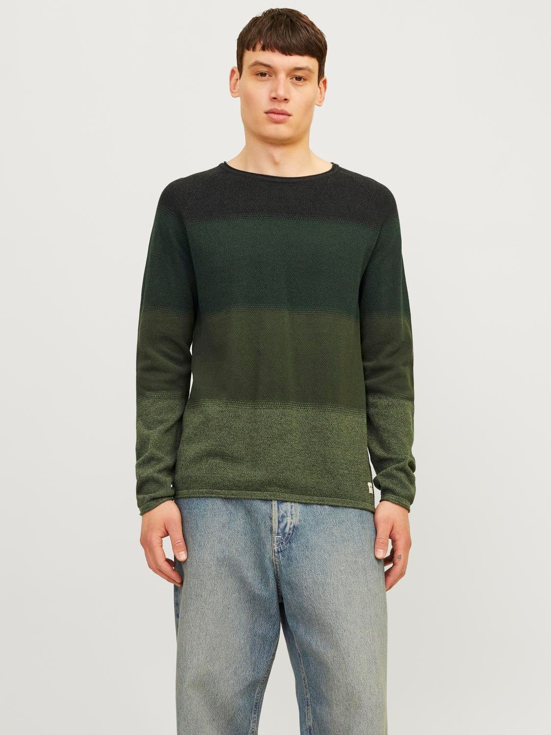 Jack & Jones Rundhalspullover JJEHILL KNIT günstig online kaufen
