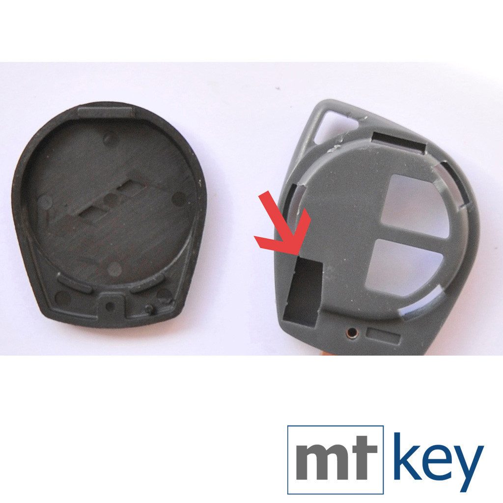 mt-key Auto Schlüssel 2 Tasten + HU133R Rohling + Tasteneld + VARTA CR1620 Knopfzelle, CR1620 (3 V), für Opel Agila Suzuki SX4 Alto Swift Splash Funk Fernbedienung