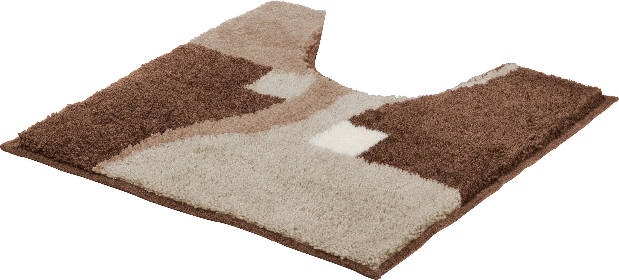 Erwin Müller Badematte WC-Umrandung "Athen", Höhe 20 mm, eckig, Grafik