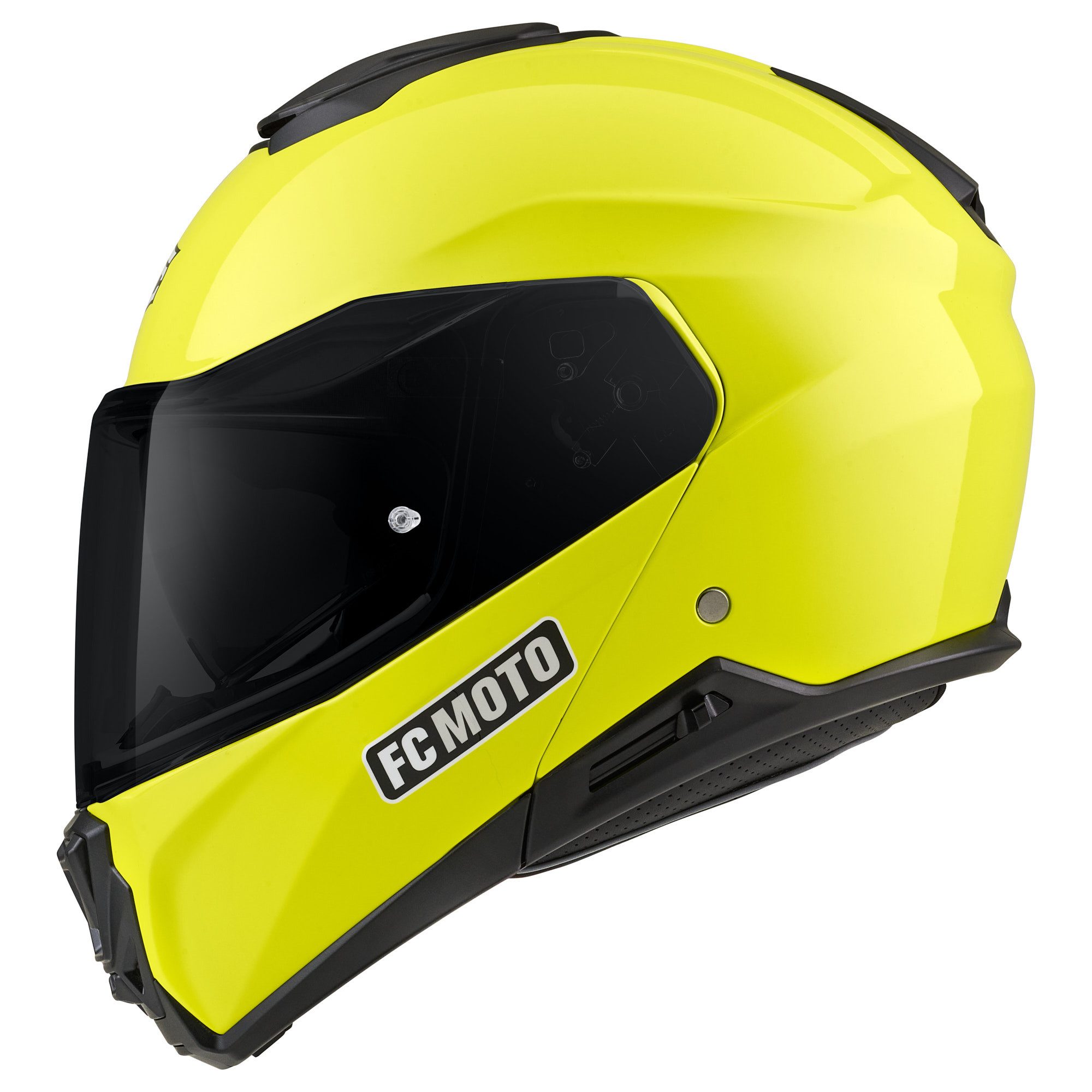 FC-Moto Motorradhelm G-362S Klapphelm, vorbereitet für Pinlockscheibe,herausnehmbares Innenfutter,integr