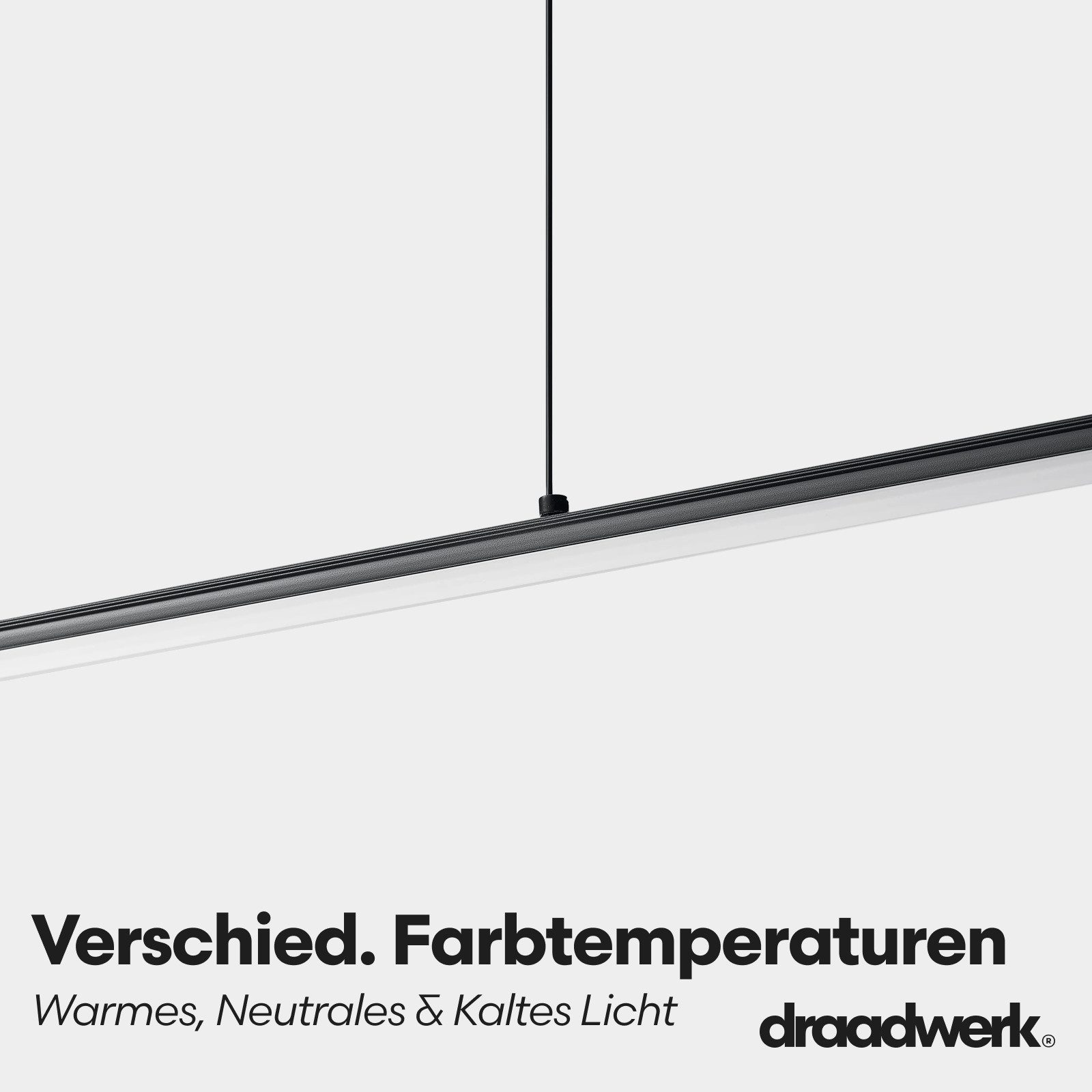 draadwerk® LED-Hängeleuchte Esstisch Hängeleuchte Linea, LED fest integriert