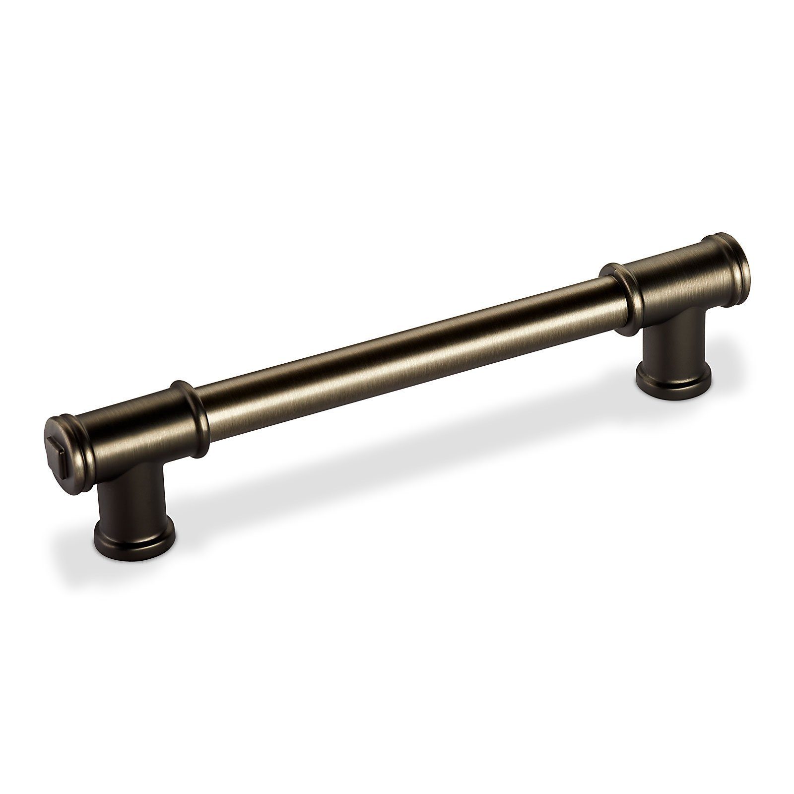 Möbelgriff Bügelgriff ROUVEN Edelstahloptik matt dunkel BA 160 - 320 mm