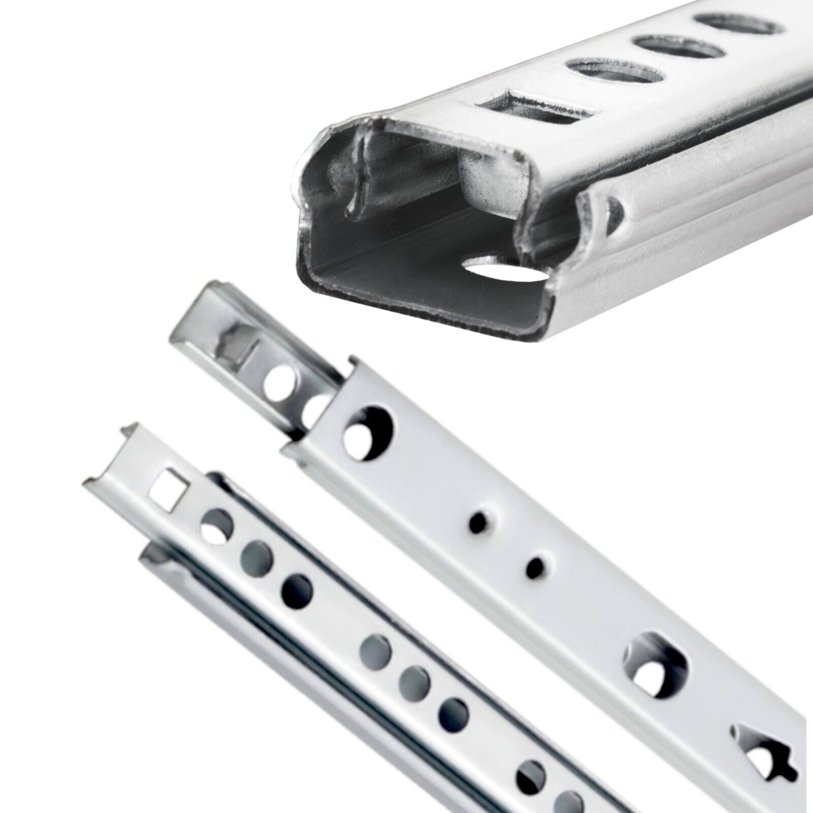 Prima-Online Möbelbeschlag Schubladenschienen teilauszug Teleskopschienen Kugelauszüge Höhe 17mm