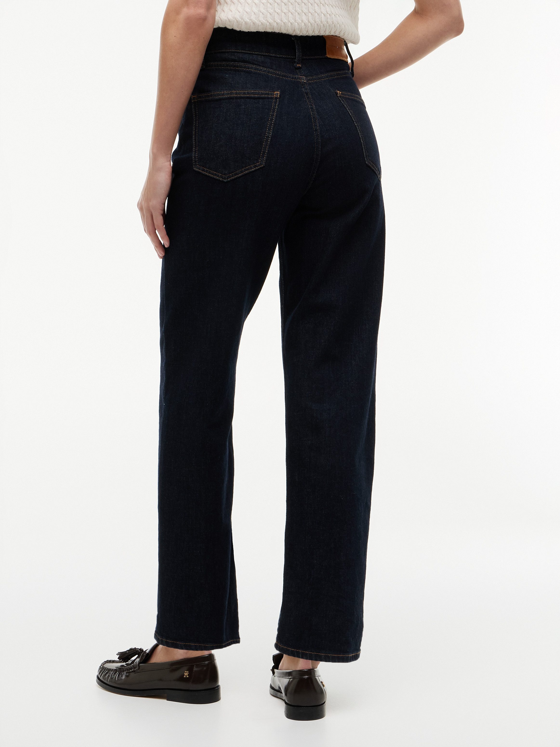 Tommy Hilfiger High-waist-Jeans TAPERED RINSE HW ANKLE Baumwolle, knöchellang, high waist