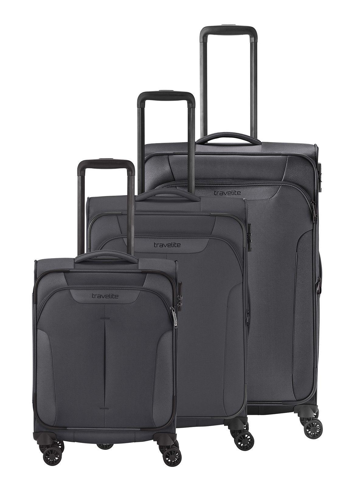 travelite Trolleyset Croatia, 4 Rollen, (Set, 3 tlg)