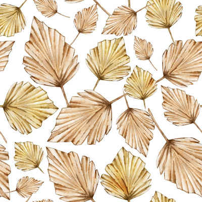 Fasana Papierserviette 20 Servietten Elegant Leaves 33x33cm, (20 St)