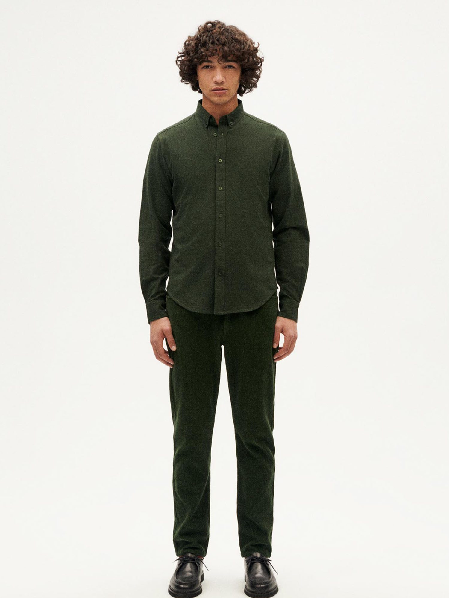 Thinking Mu Langarmhemd Microchecks Ant Shirt