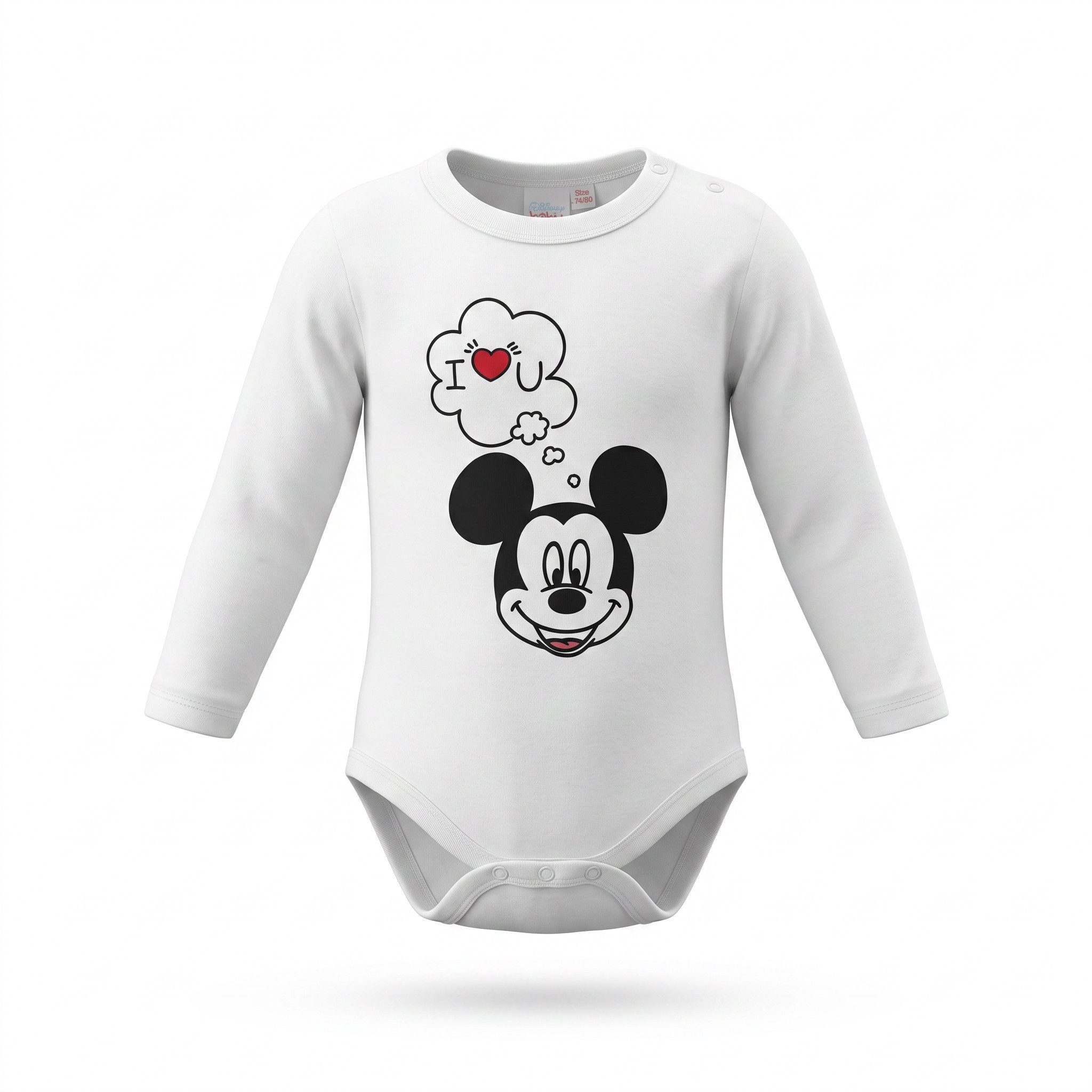 Strampler Disney Mickey Maus Baby Kleinkind langarm Body Strampler