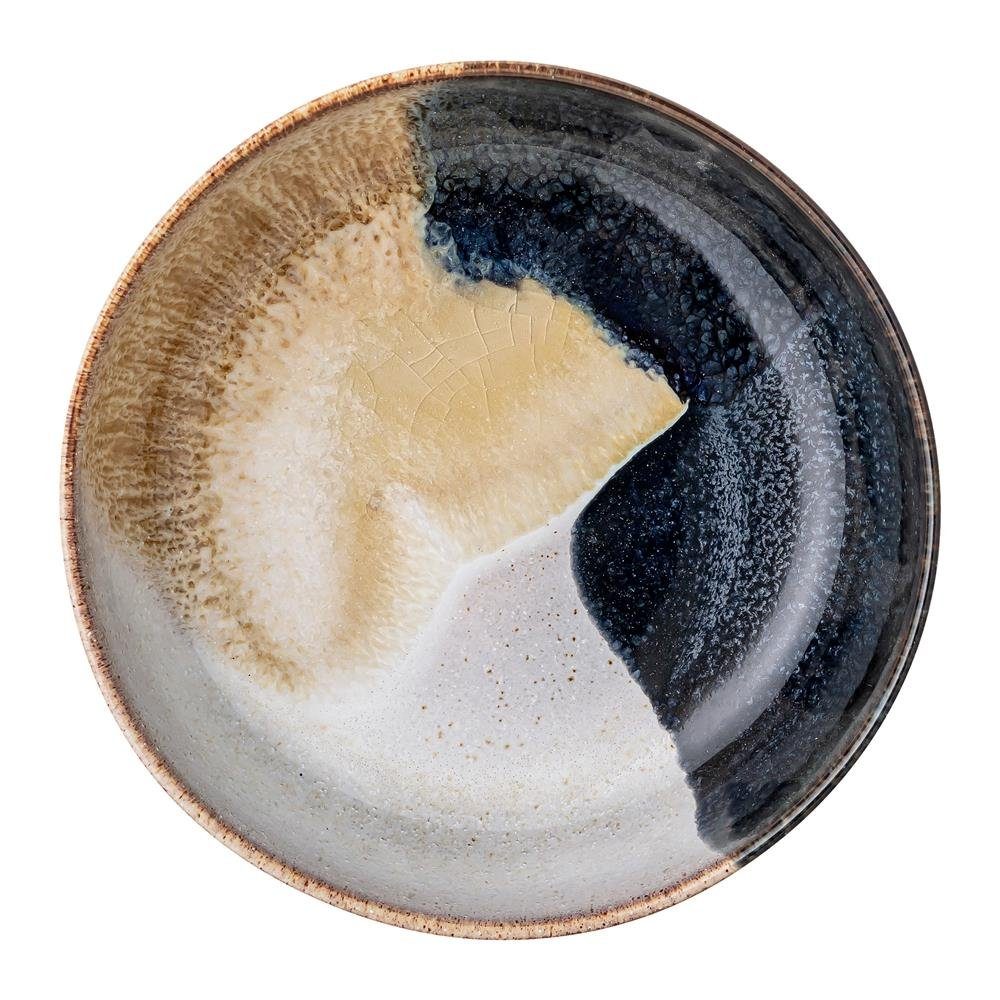 Bloomingville Servierschale Jules Servierschüssel, Steingut braun/blau 750ml 17,5cm Servierschüssel handgefertigt – Bild 5 von 5