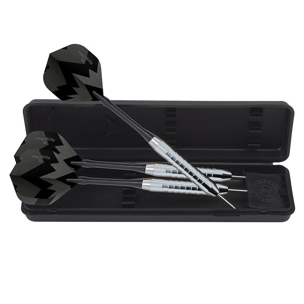 Kings Dart Dartpfeil Steeldarts Einsteiger, Set mit 3 robusten Anfänger-Dartpfeilen