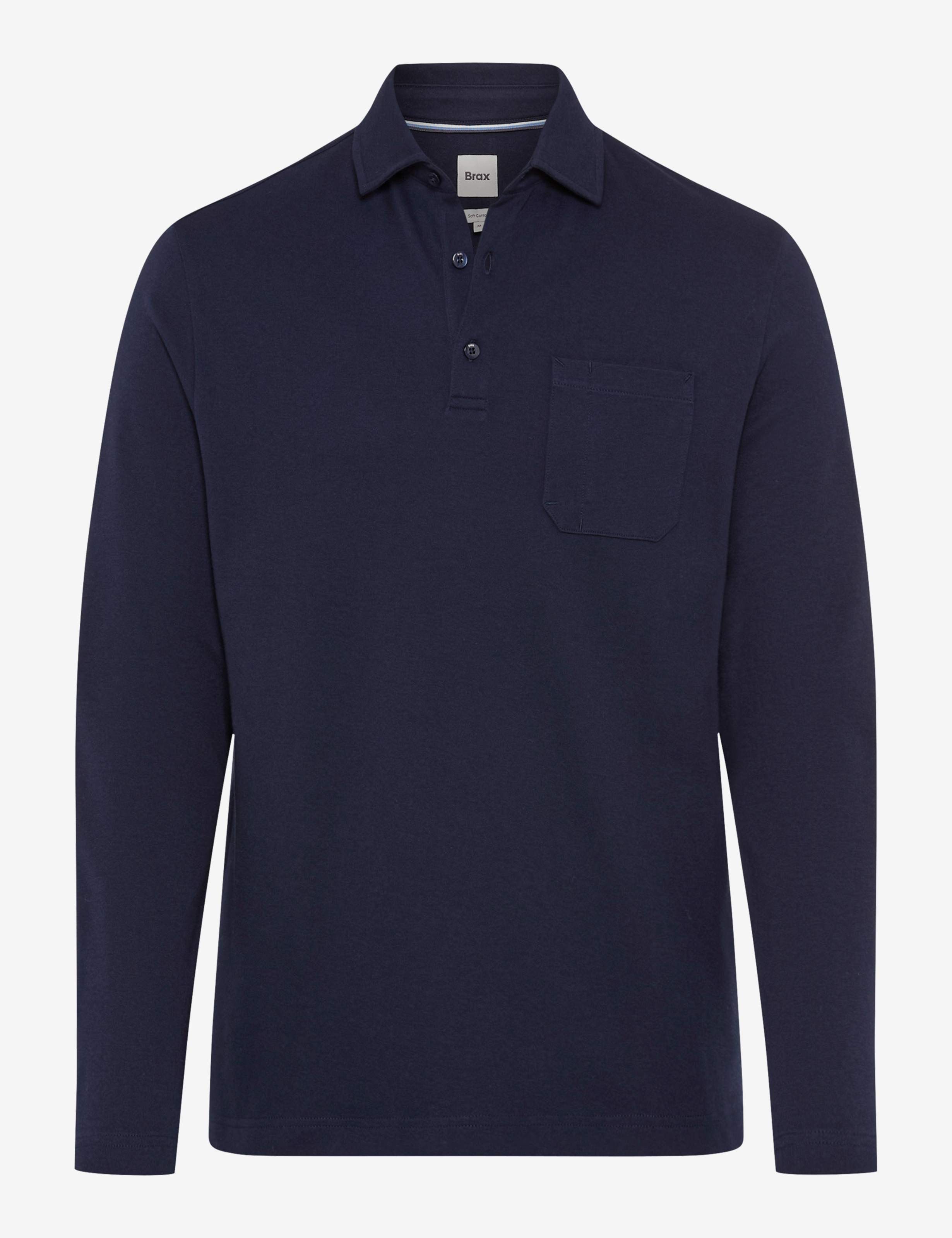 Brax Langarm-Poloshirt