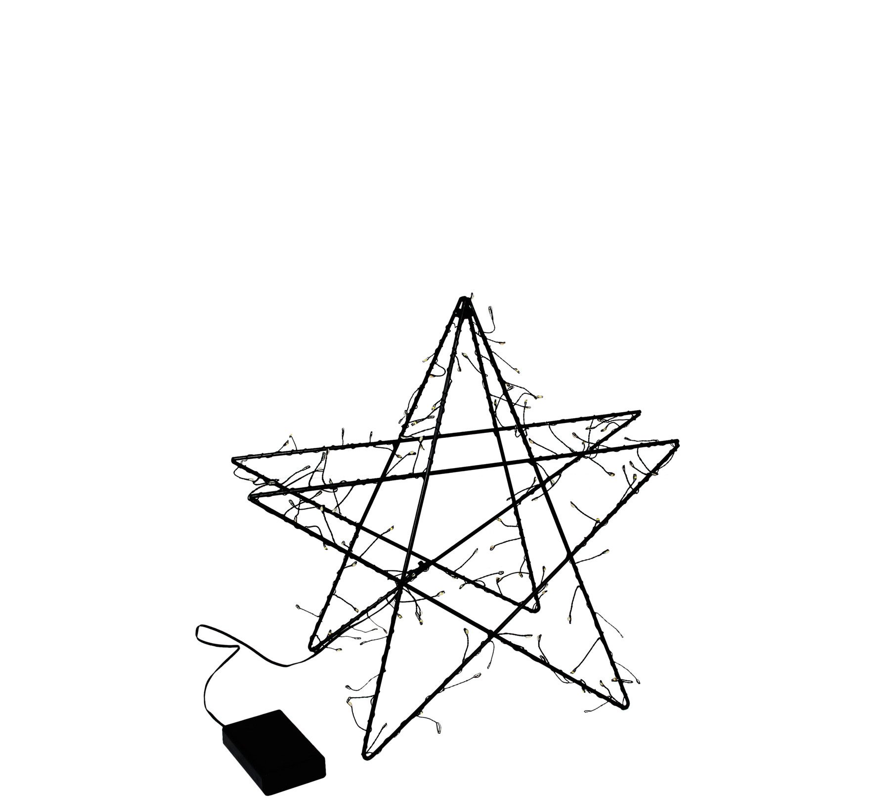 Kaheku Dekostern Kaheku LED Stern Luma, Schwarz, 35 cm hoch, 1206000913, 1 St.