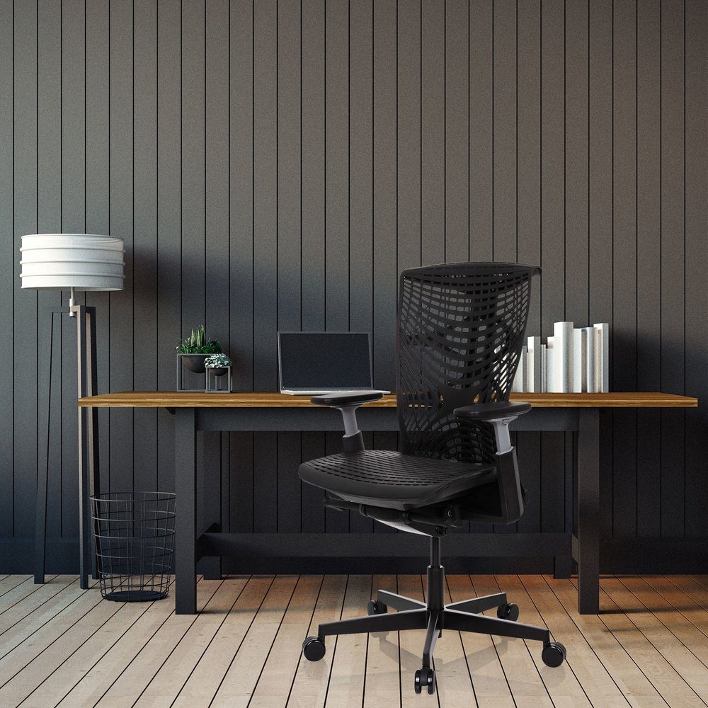 Schreibtischstuhl Schwarz OFFICE TPE ergonomisch St), SKOPE Profi Bürostuhl Drehstuhl (1 hjh
