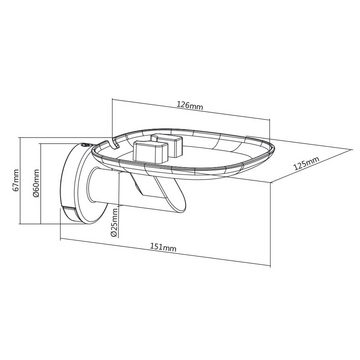 ARLI Wandhalter für SONOS ONE & Play 1 Lautsprecher Boxen Halter Halterung Lautsprecher-Wandhalterung, (inkl. Montageanleitung und Befestigungsmaterial, 2 er Pack, Set)