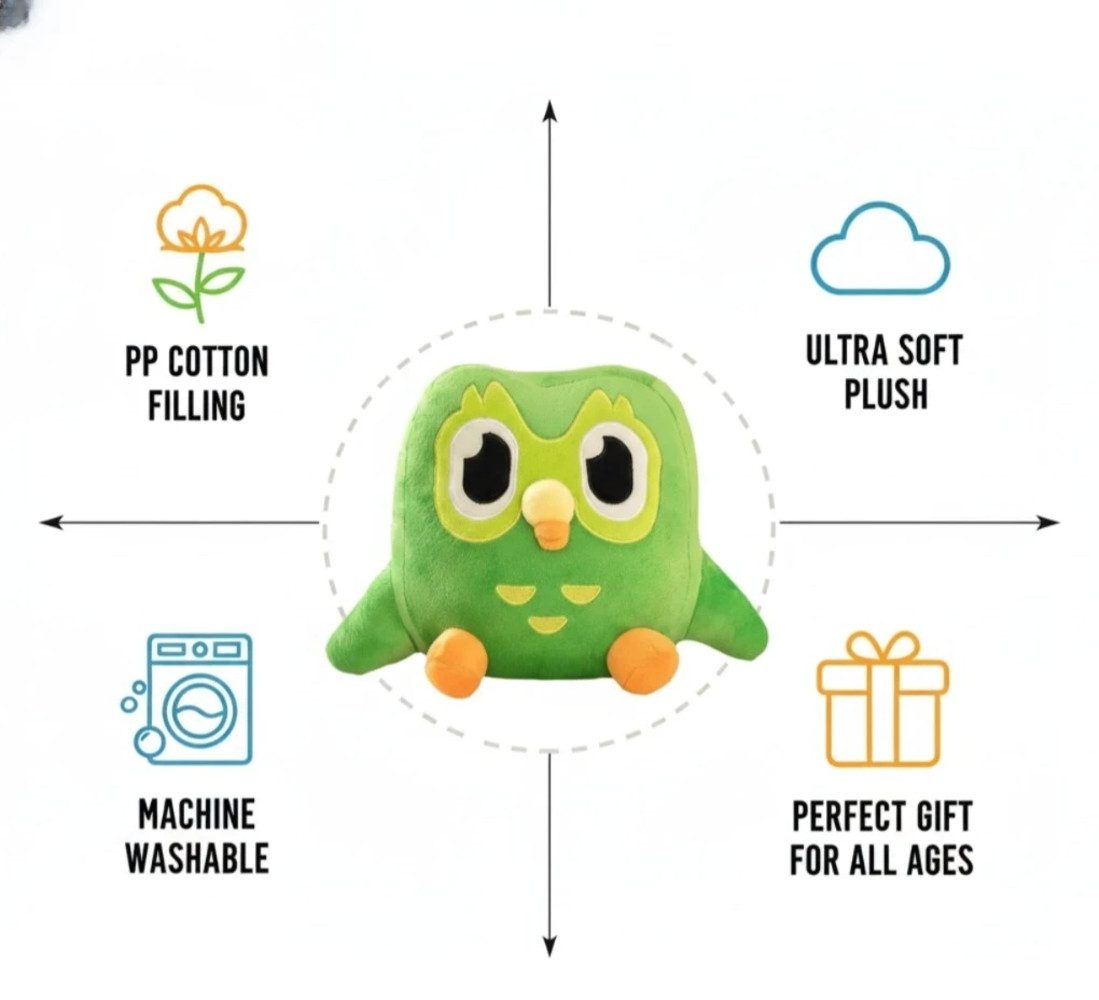 Wiztex Kuscheltier Duo Grüne Eule Plüschfigur günstig online kaufen