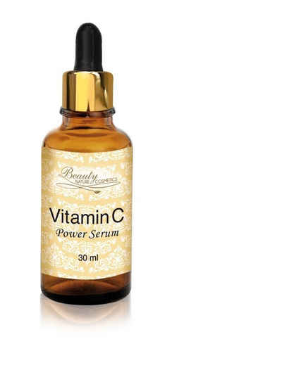 Beauty Nature Cosmetics Anti-Aging-Augencreme »Vitamin C Power Serum«, Gesicht, Vitamin C, Hyaluron