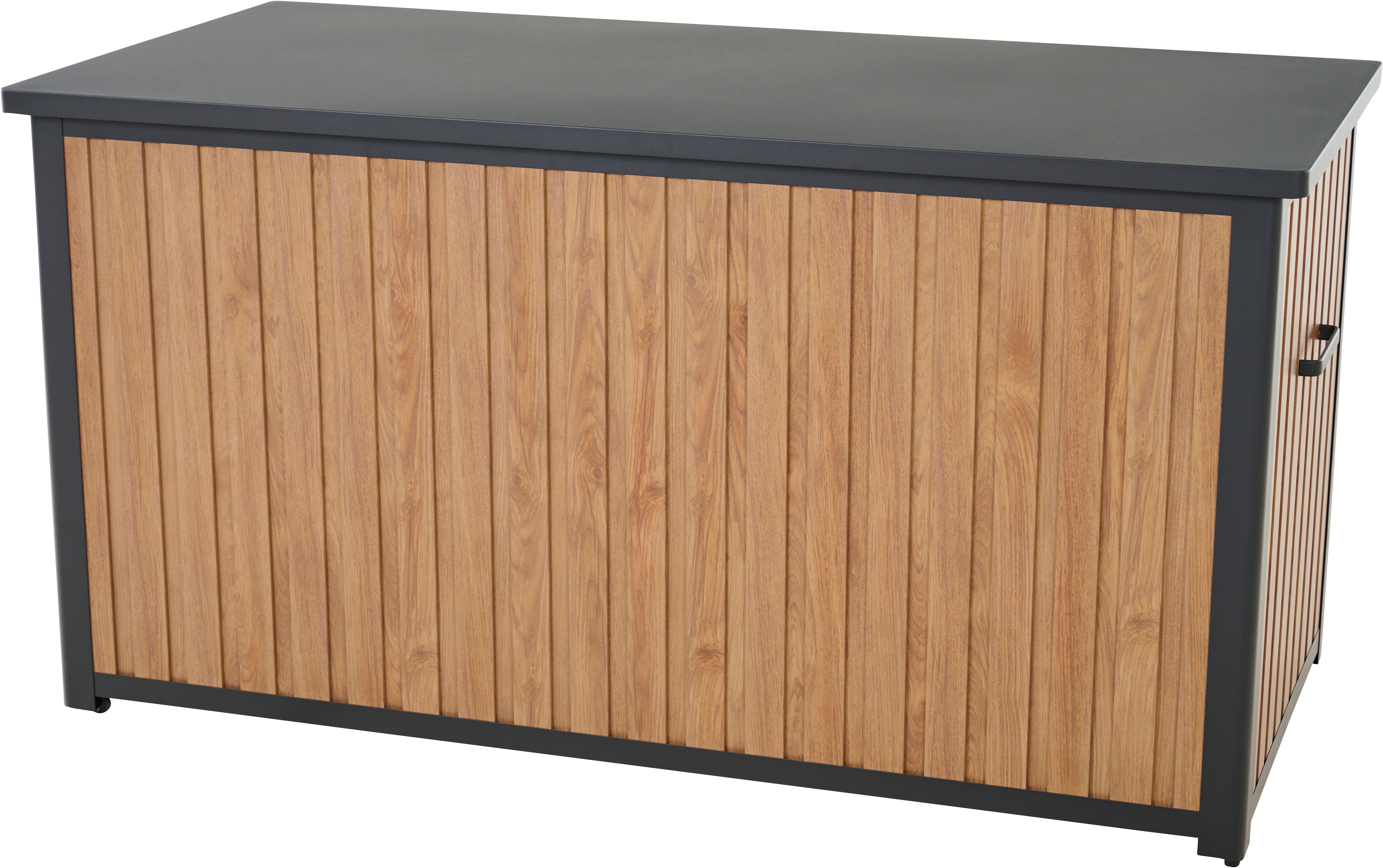 Siena Garden Kissenbox, Gestell aus Aluminium, 159x79x83cm woodlook