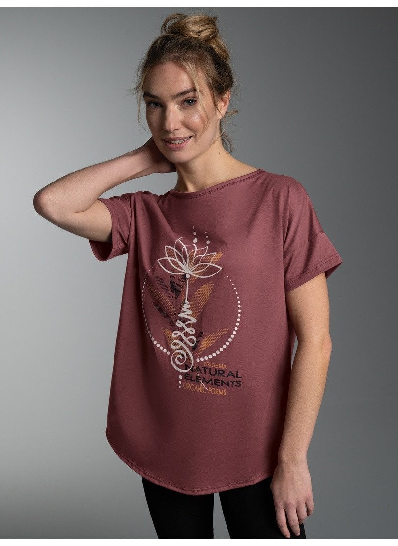 Trigema T-Shirt TRIGEMA T Shirt mit Printmotiv "Natural Elements" (1-tlg) günstig online kaufen