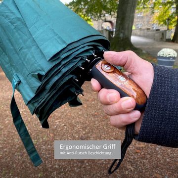 von Lilienfeld Taschenregenschirm Schirm Clark mit Reise-Etu Auf-Zu-Automatik Teflonbeschichtung, extrem wasserabweisend, schnelltrocknend